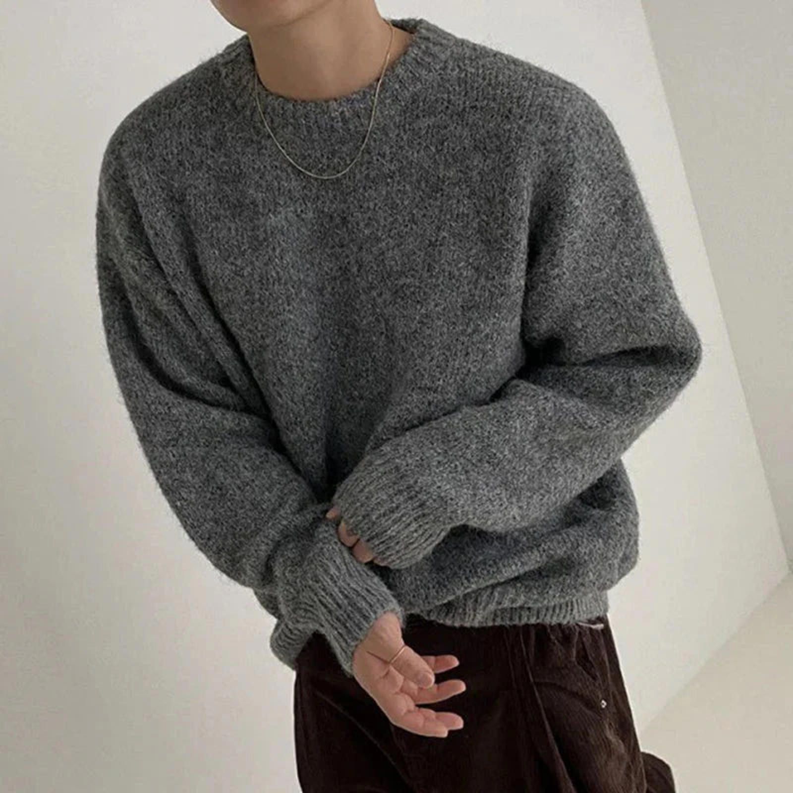 Vintage Autumn Knit Crew Neck Sweater Size US M / EU 48-50 / 2 - 5 Thumbnail