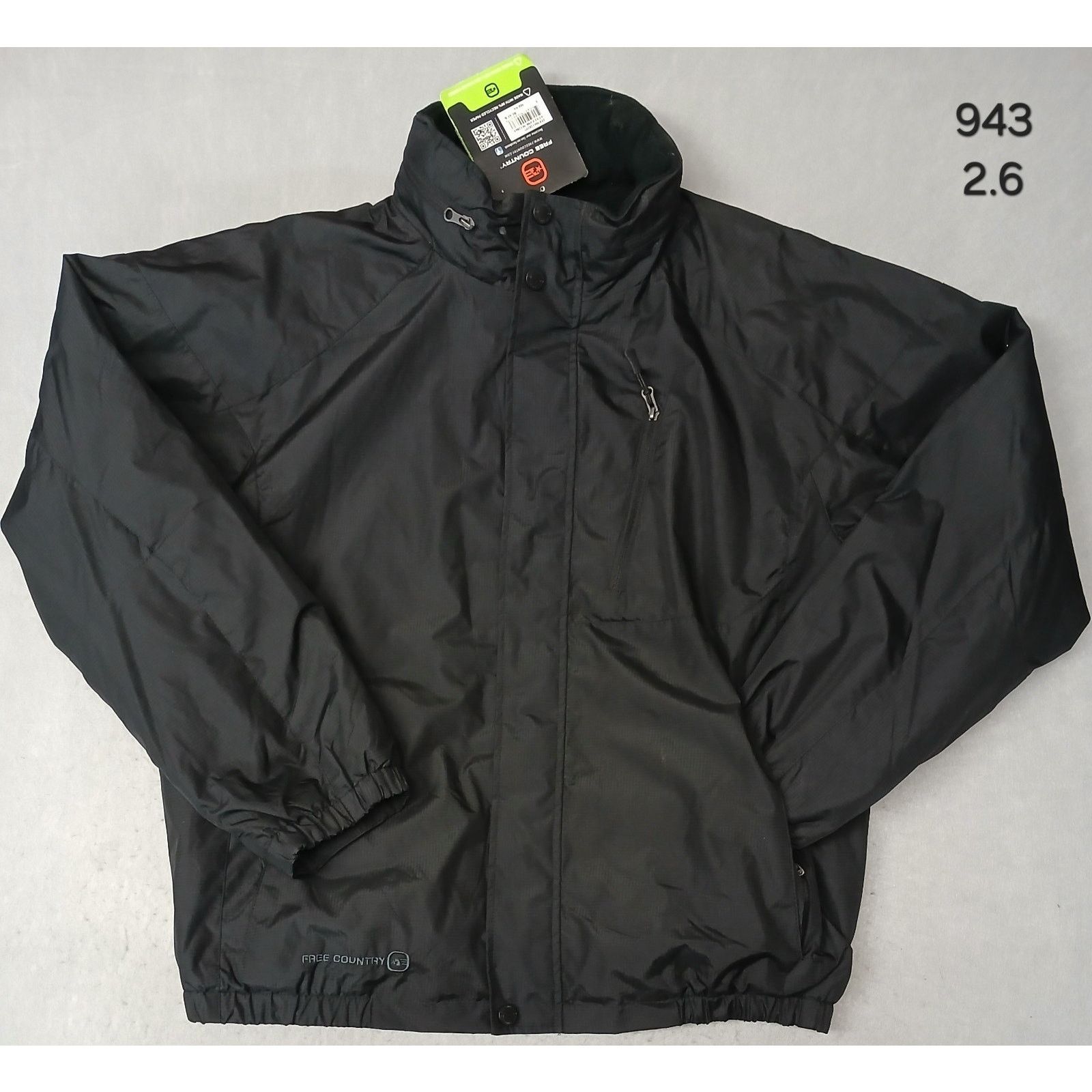 Free Country Free Country (Large) Mens Black Windbreaker Insulated Jacket Size US L / EU 52-54 / 3 - 1 Thumbnail