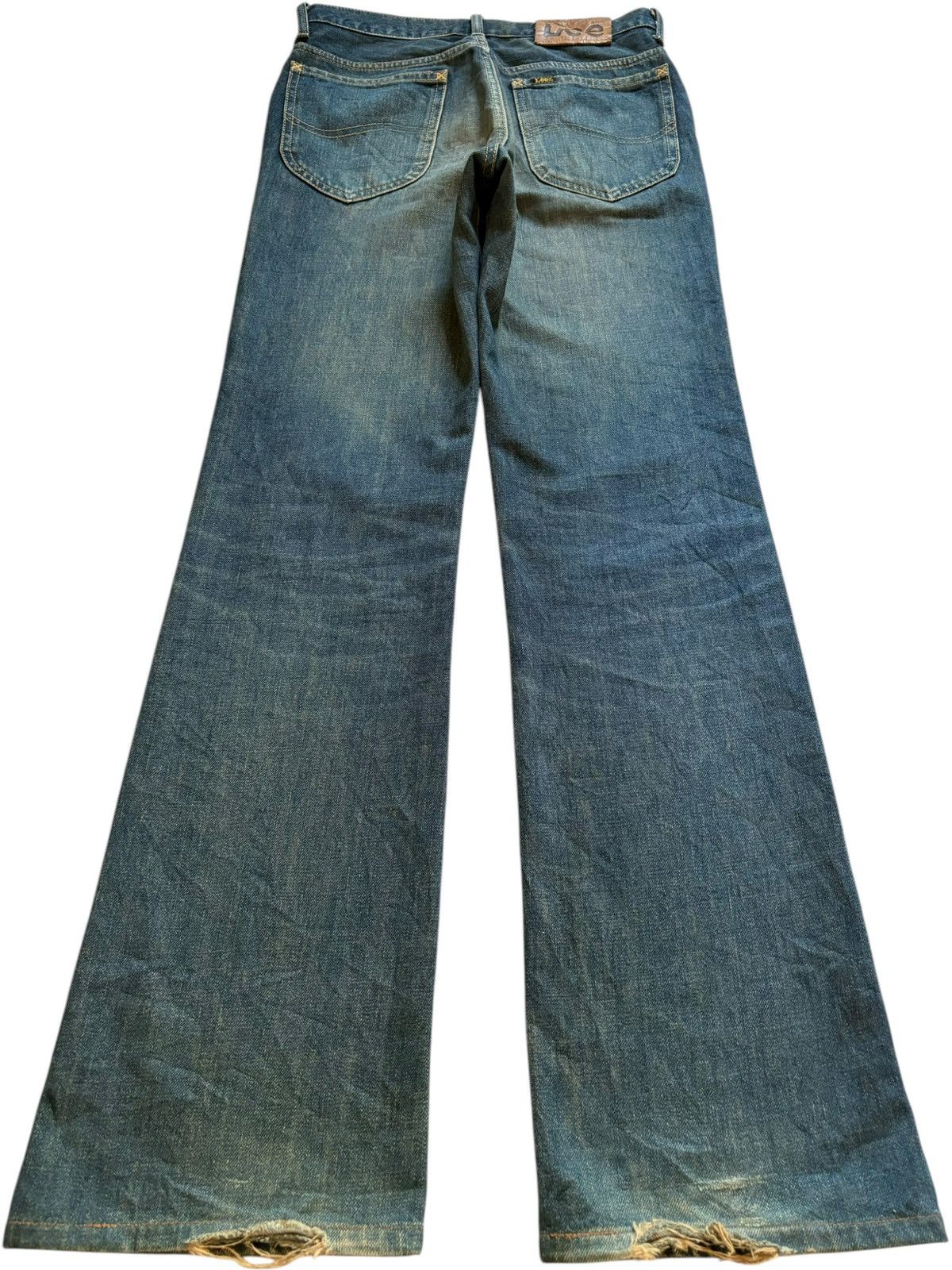 Lee Vintage Japanese Lee Sanforized Mud Wash Distress Flare Jean Size US 29 - 2 Thumbnail