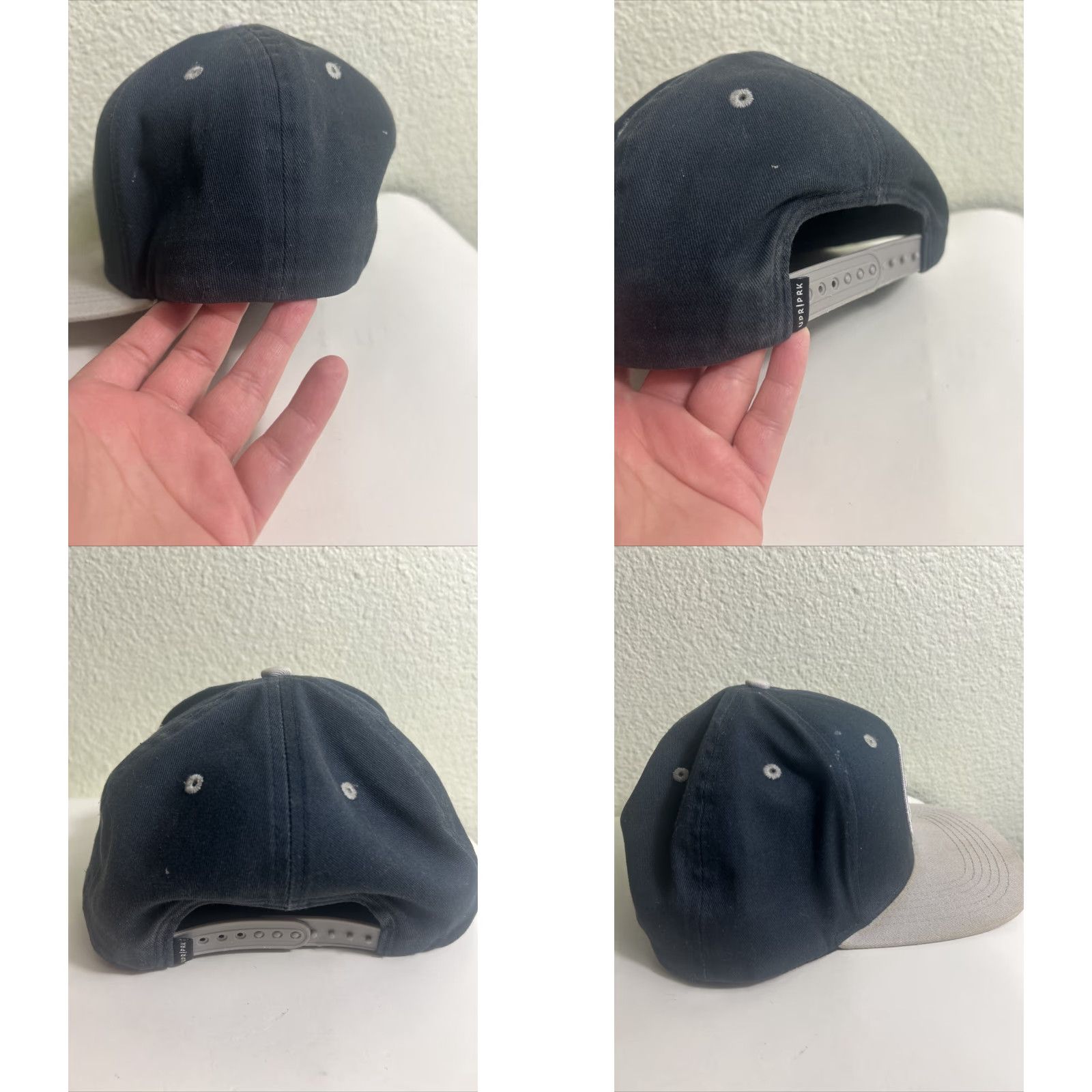 Vintage VINTAGE Upper Park California SnapBack Baseball Hat Navy Beige Snapback Adjustable Men One Size Blue Hat Men Size US M / EU 48-50 / 2 - 8 Thumbnail