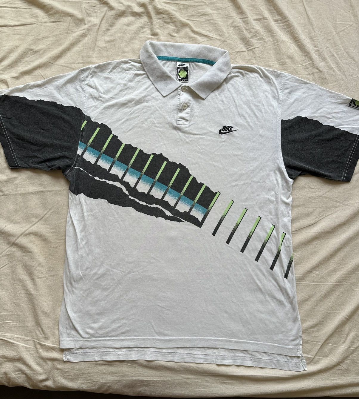Nike Nike Challenge Court 1990 Andre Agassi vintage polo t-shirt Size US XL / EU 56 / 4 - 1 Thumbnail