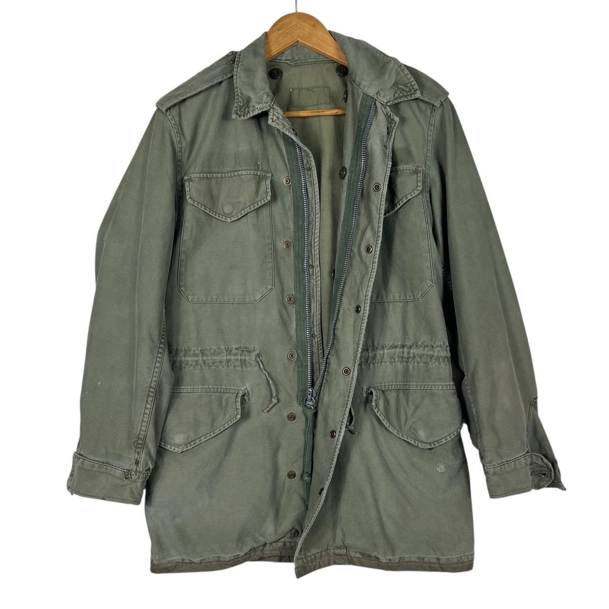 Vintage Vintage M-51 OG 107 SATEEN FIELD JACKET CROWN ZIPPER Size US XS / EU 42 / 0 - 1 Thumbnail