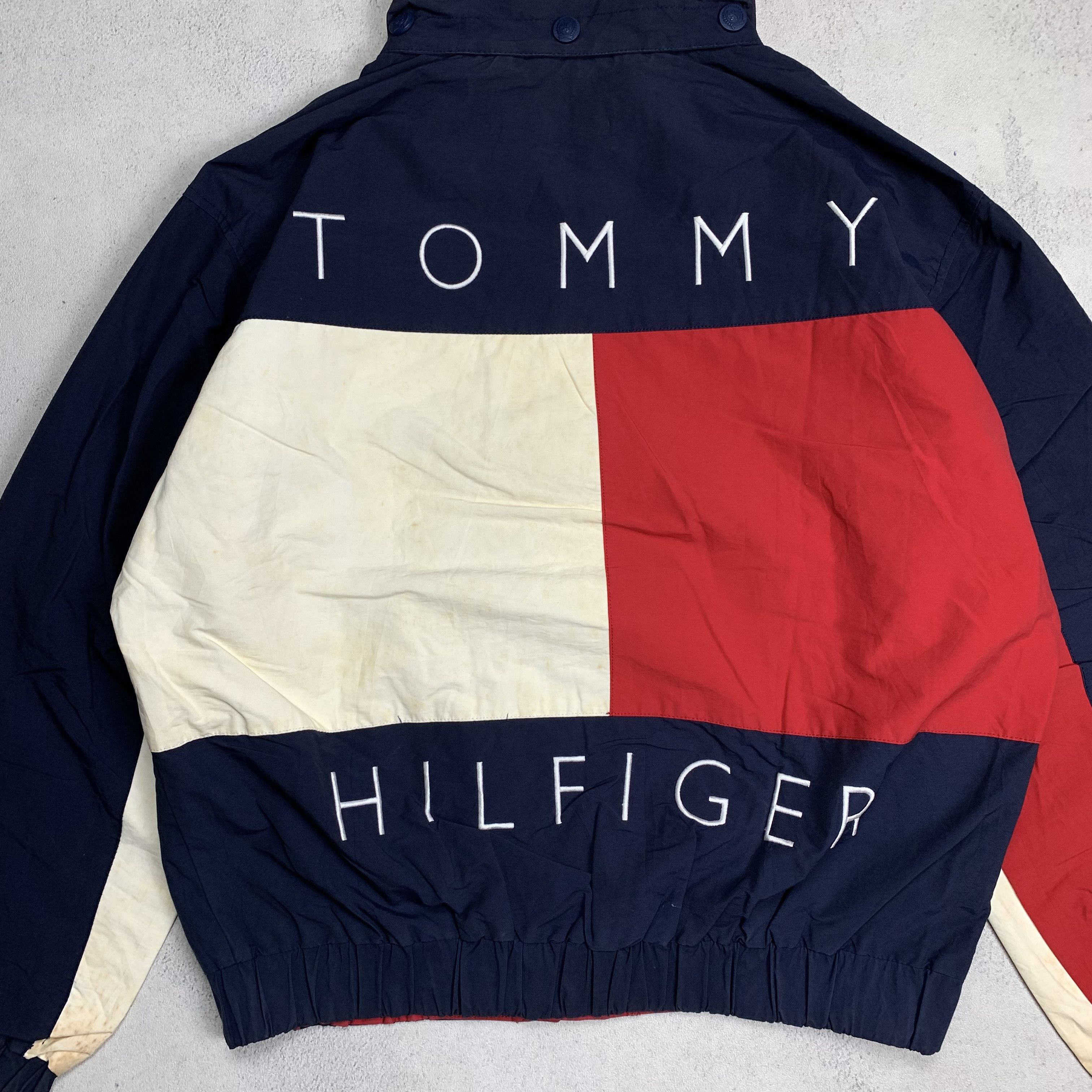 Tommy Hilfiger Vintage Reversible Tommy Hilfiger Big Flag Logo Jacket Size US M / EU 48-50 / 2 - 2 Thumbnail