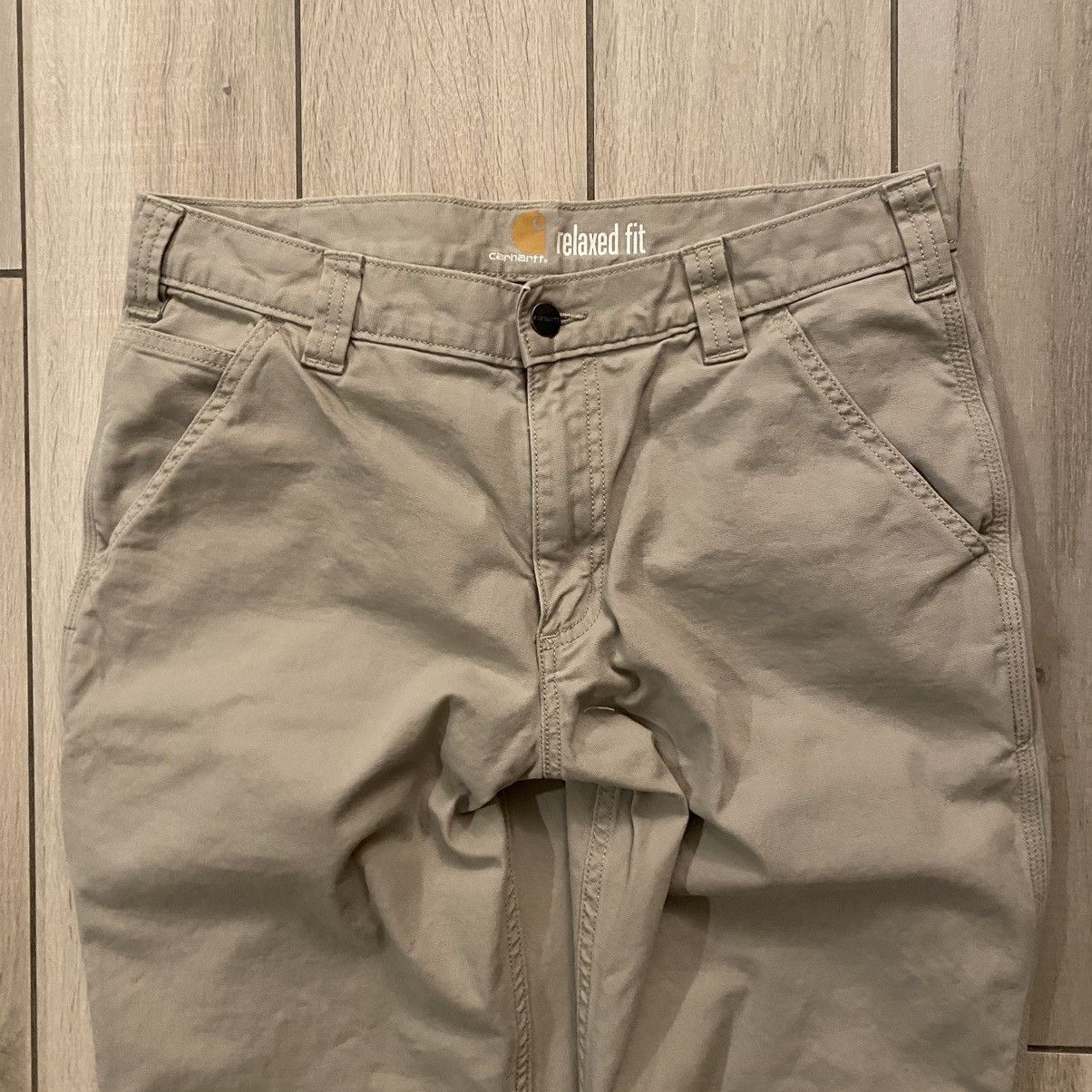 Carhartt × Dickies × JNCO Vintage Y2K Earth Tone Tan Carhartt Baggy Pants 33 Size US 32 / EU 48 - 2 Thumbnail