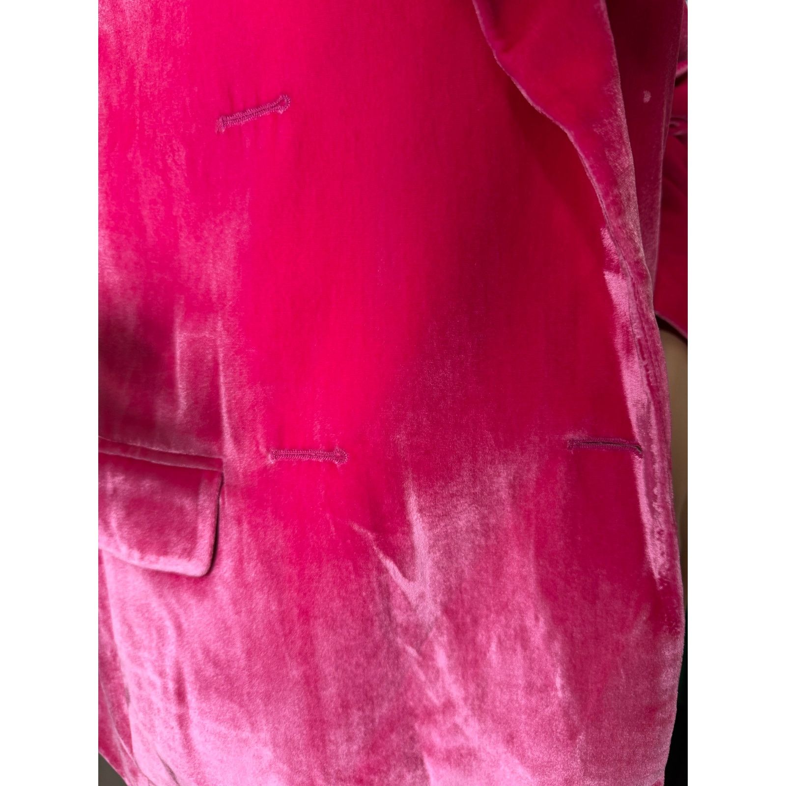 Kate Spade Kate Spade Pink Velvet Blazer open front barbiecore small Size S / US 4 / IT 40 - 9 Thumbnail