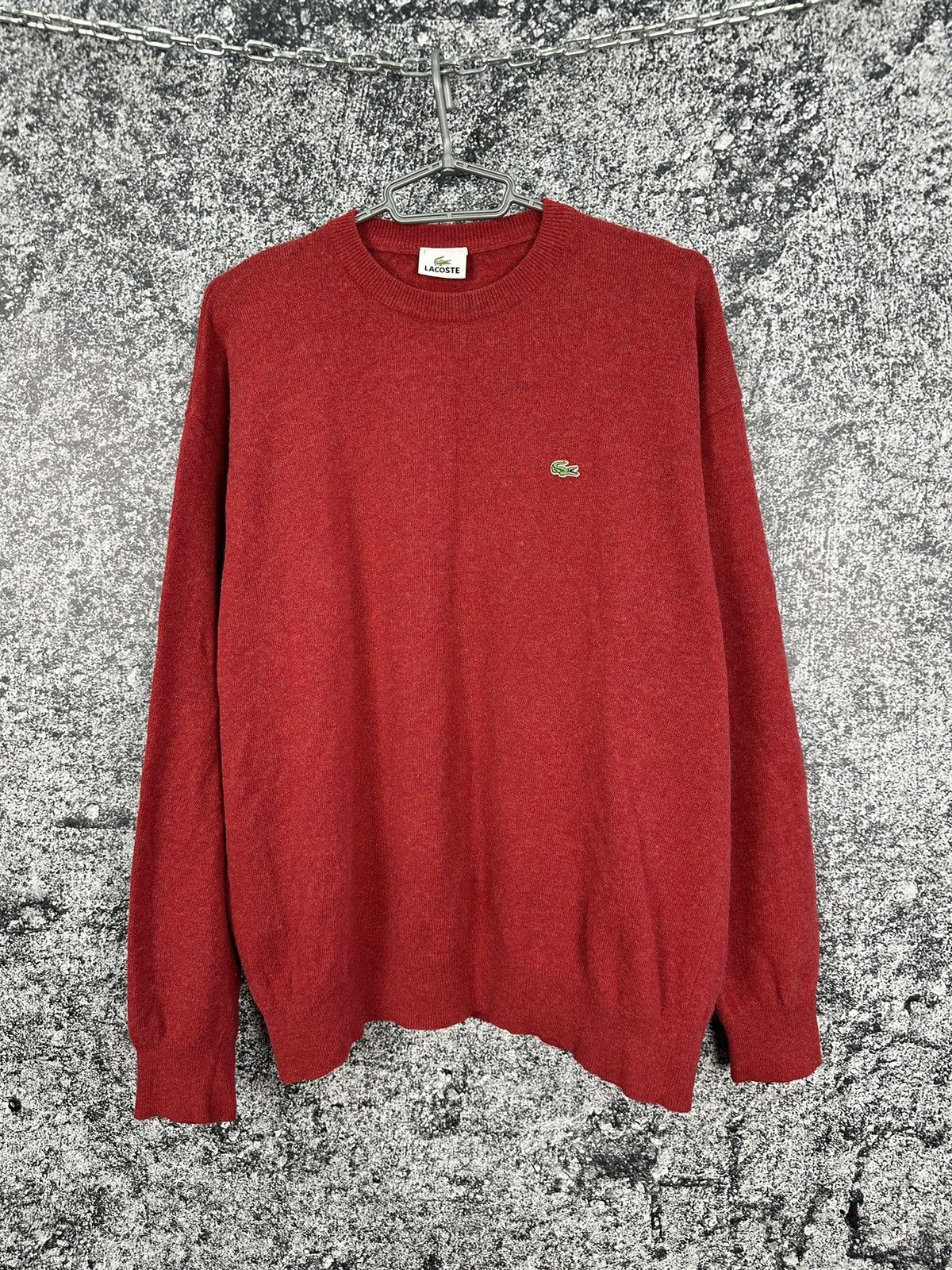 Men’s Lacoste Wool Sweater Pullover Vintage Size 7 (XXL)