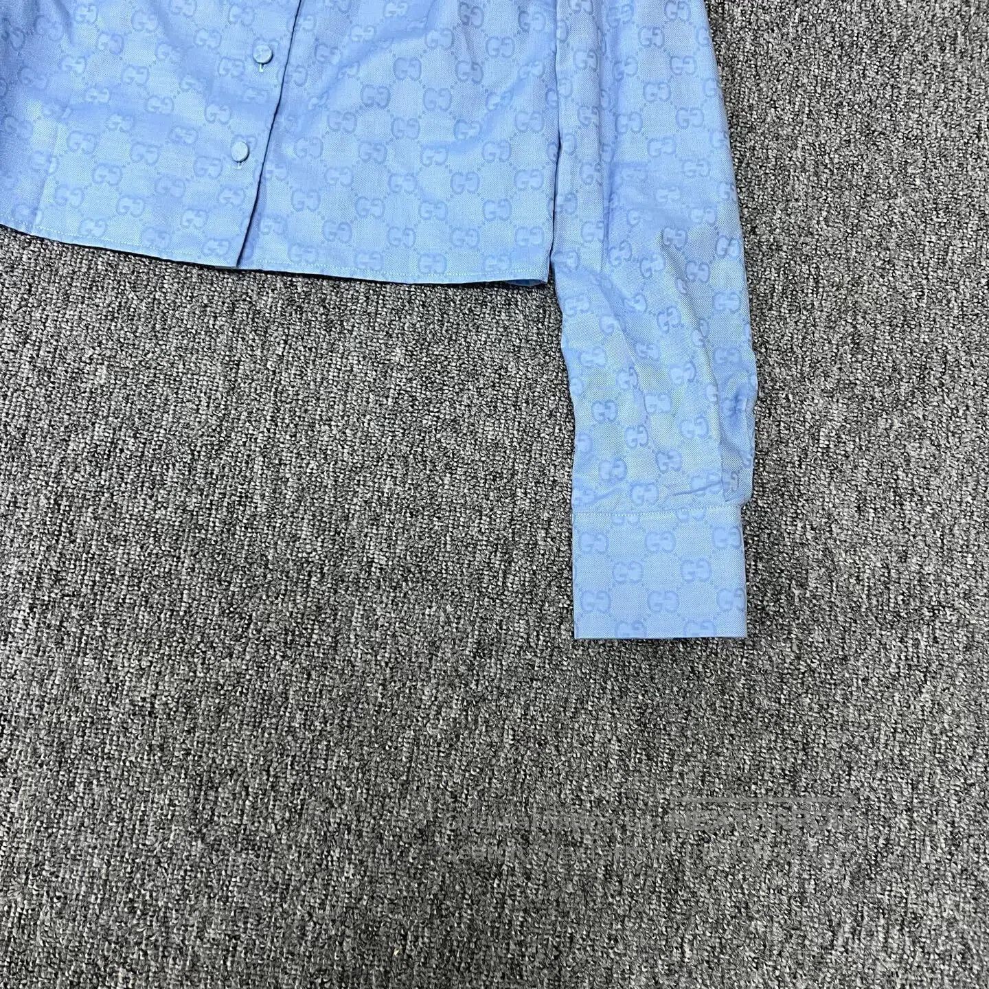 Gucci Guicci Full-print double-G short-sleeved shirt| Size S / US 4 / IT 40 - 4 Thumbnail