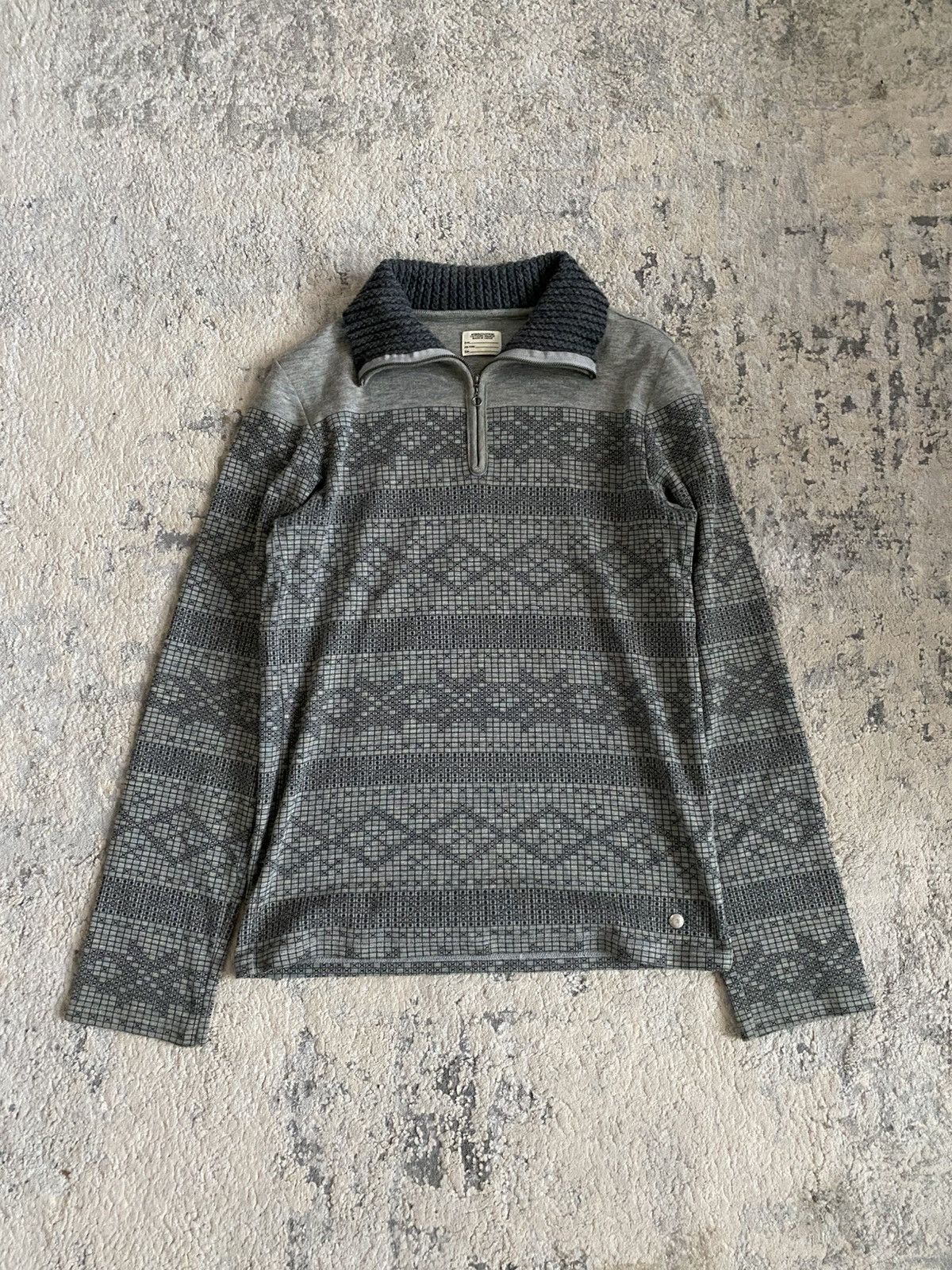 Maison MIHARA YASUHIRO Quarterzip Longsleeve T Shirt Size US S / EU 44-46 / 1 - 1 Thumbnail