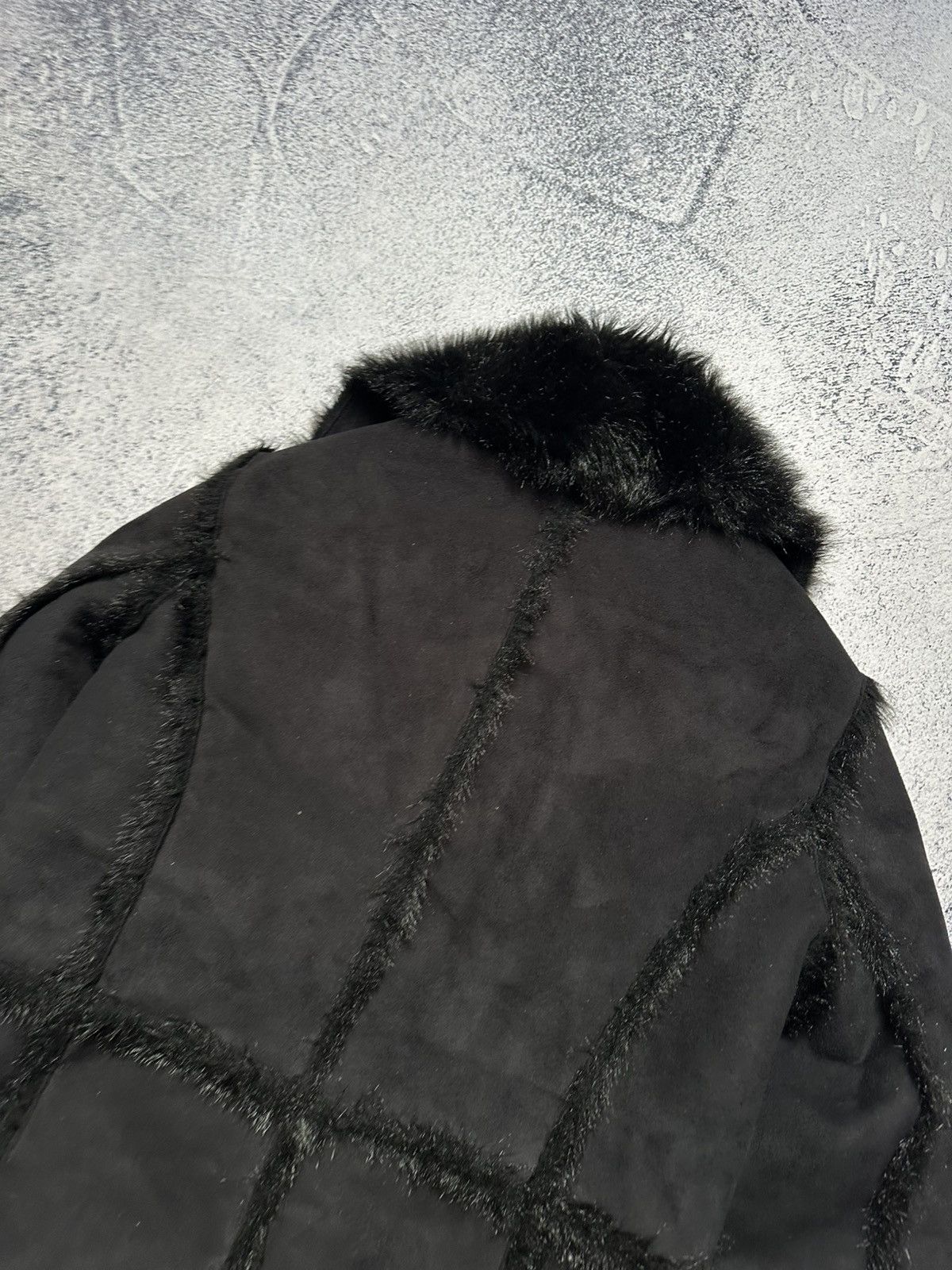 If Six Was Nine Vintage 90s Balmain Faux Fur Coat Women Y2K Awant Garde Size S / US 4 / IT 40 - 12 Thumbnail