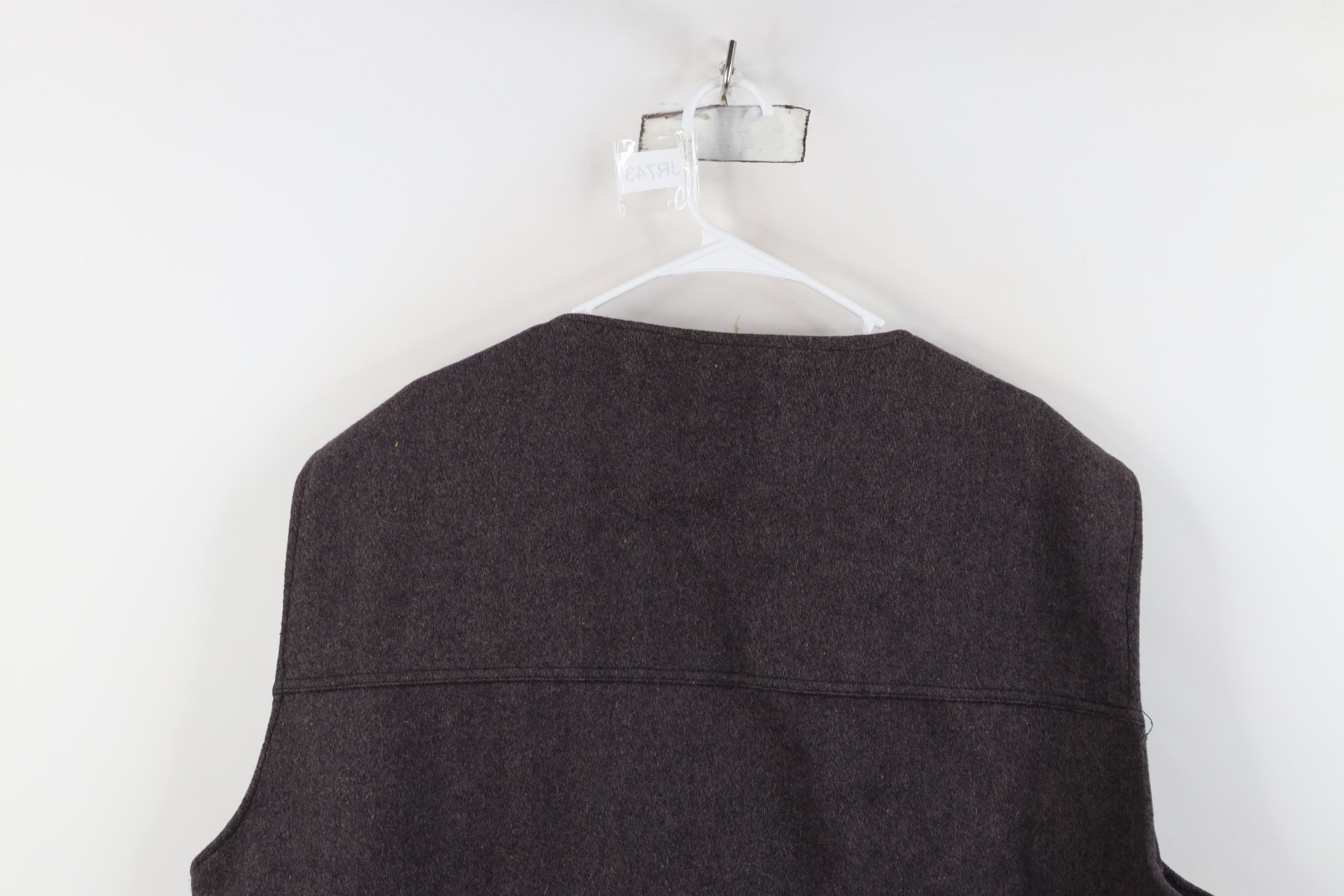 Vintage Vintage 50s 60s Streetwear Felt Wool Button Vest Jacket USA Size US XXL / EU 58 / 5 - 12 Thumbnail