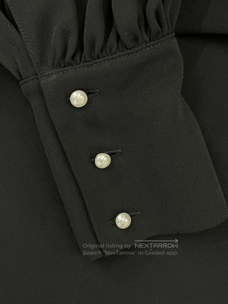 Chanel Chanel Black off-shoulder top with oblique shoulder Size XS / US 0-2 / IT 36-38 - 4 Thumbnail