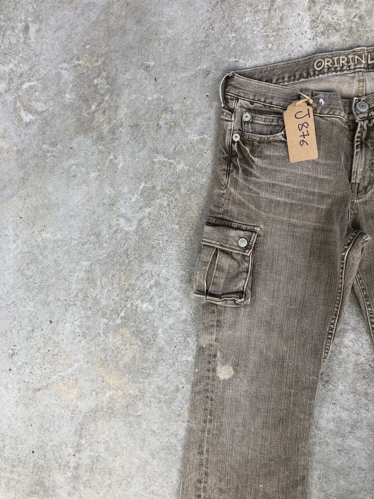 Japanese Brand Japanese Oririn Flared Jeans Distressed Jeans Cargo Jeans Size US 32 / EU 48 - 4 Thumbnail