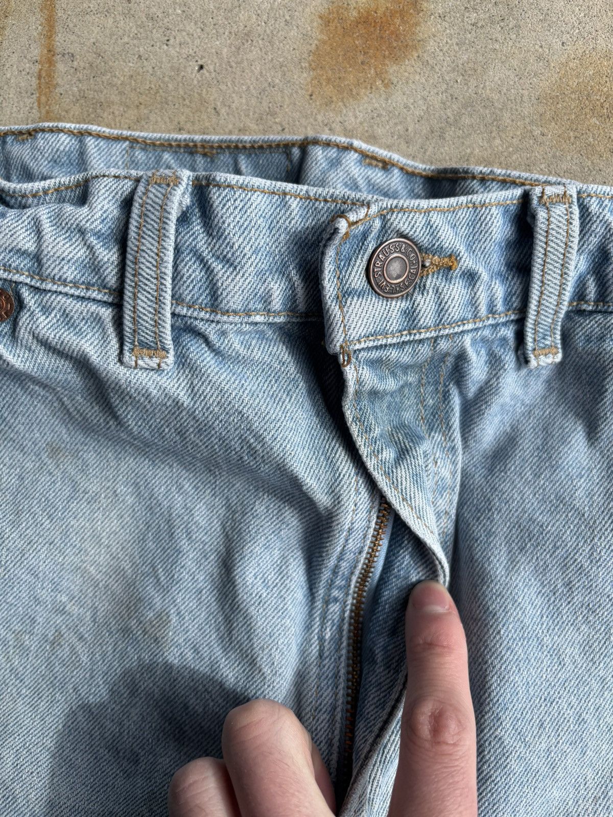 Levi's × Levi's Vintage Clothing × Vintage Crazy 90s Levis Orange Tab Baggy Wide Leg Denim Jeans Size US 36 / EU 52 - 7 Thumbnail