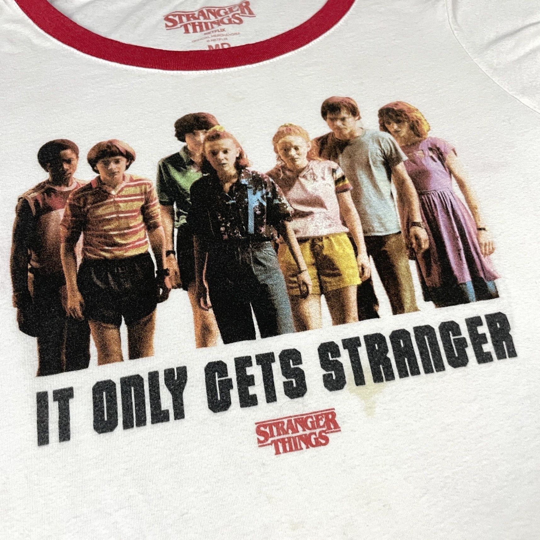 Vintage VINTAGE Stranger Things Shirt Womens M White TV Stranger M Womens Size M / US 6-8 / IT 42-44 - 3 Thumbnail