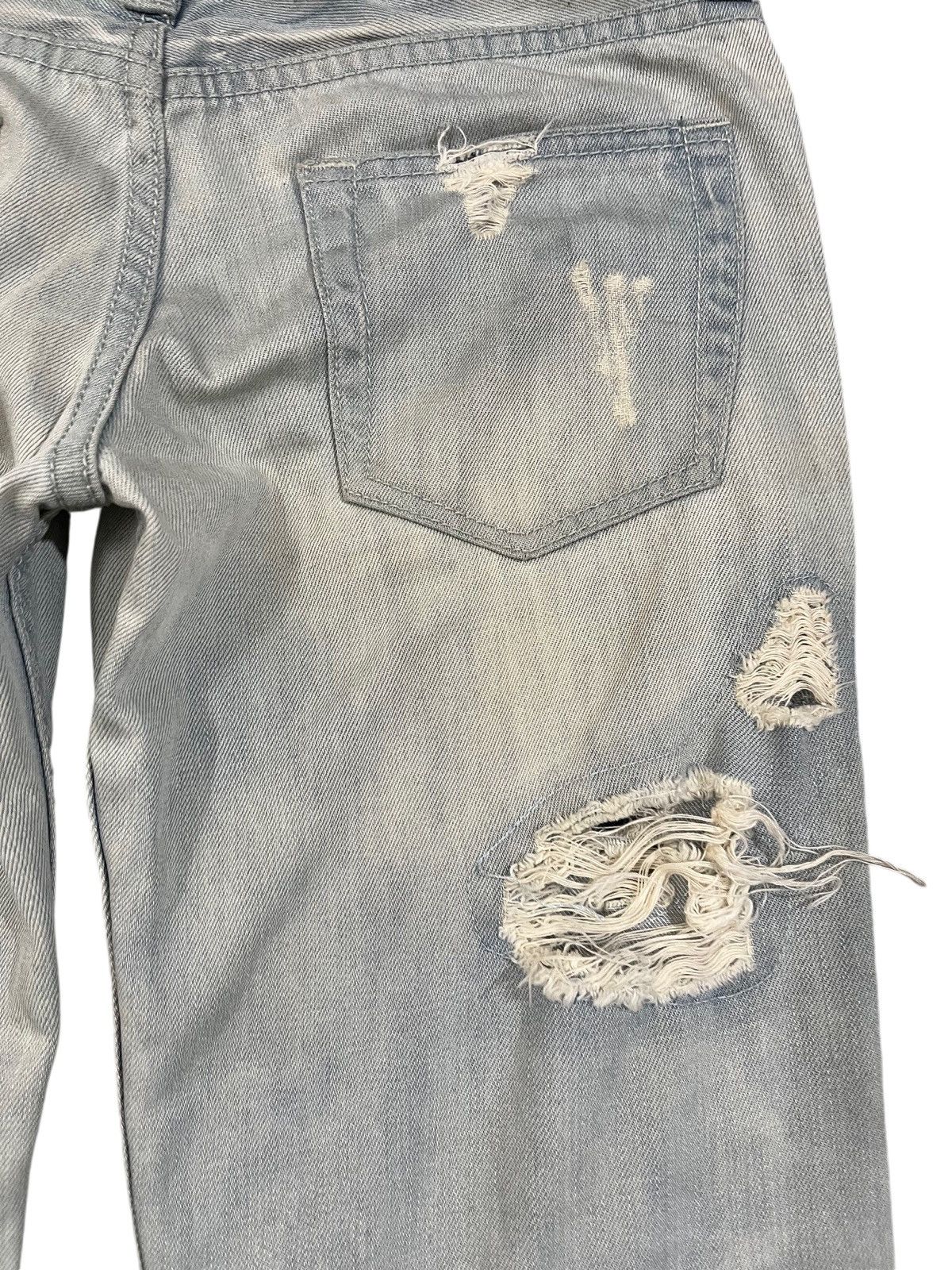 Japanese Brand Vintage Vence Ripped Grunge Distressed Denim Size US 33 - 7 Thumbnail