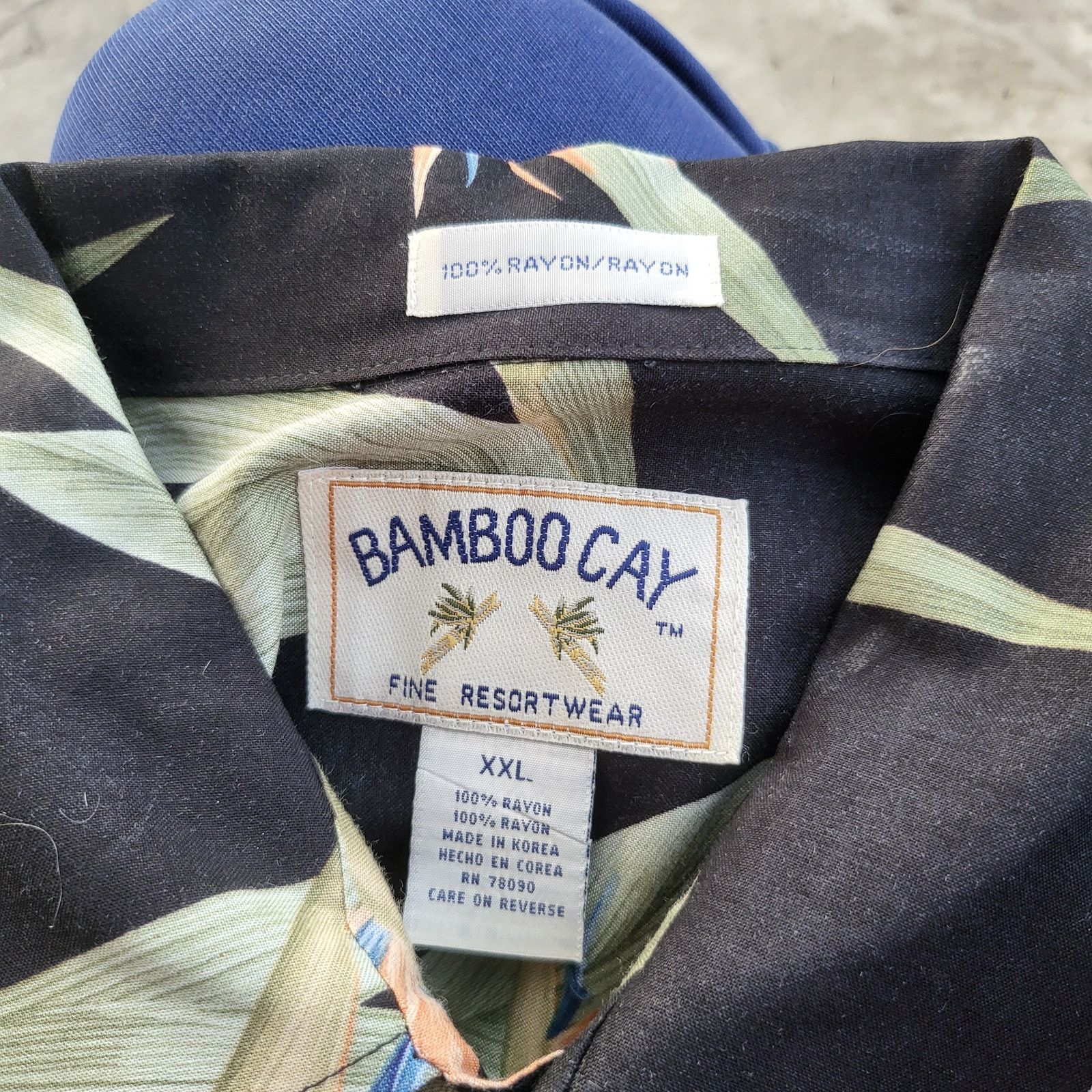 United Bamboo Vintage Bamboo Cay Hawaiian Shirt Size 2XL XXL Black Rayon Size US XXL / EU 58 / 5 - 7 Thumbnail