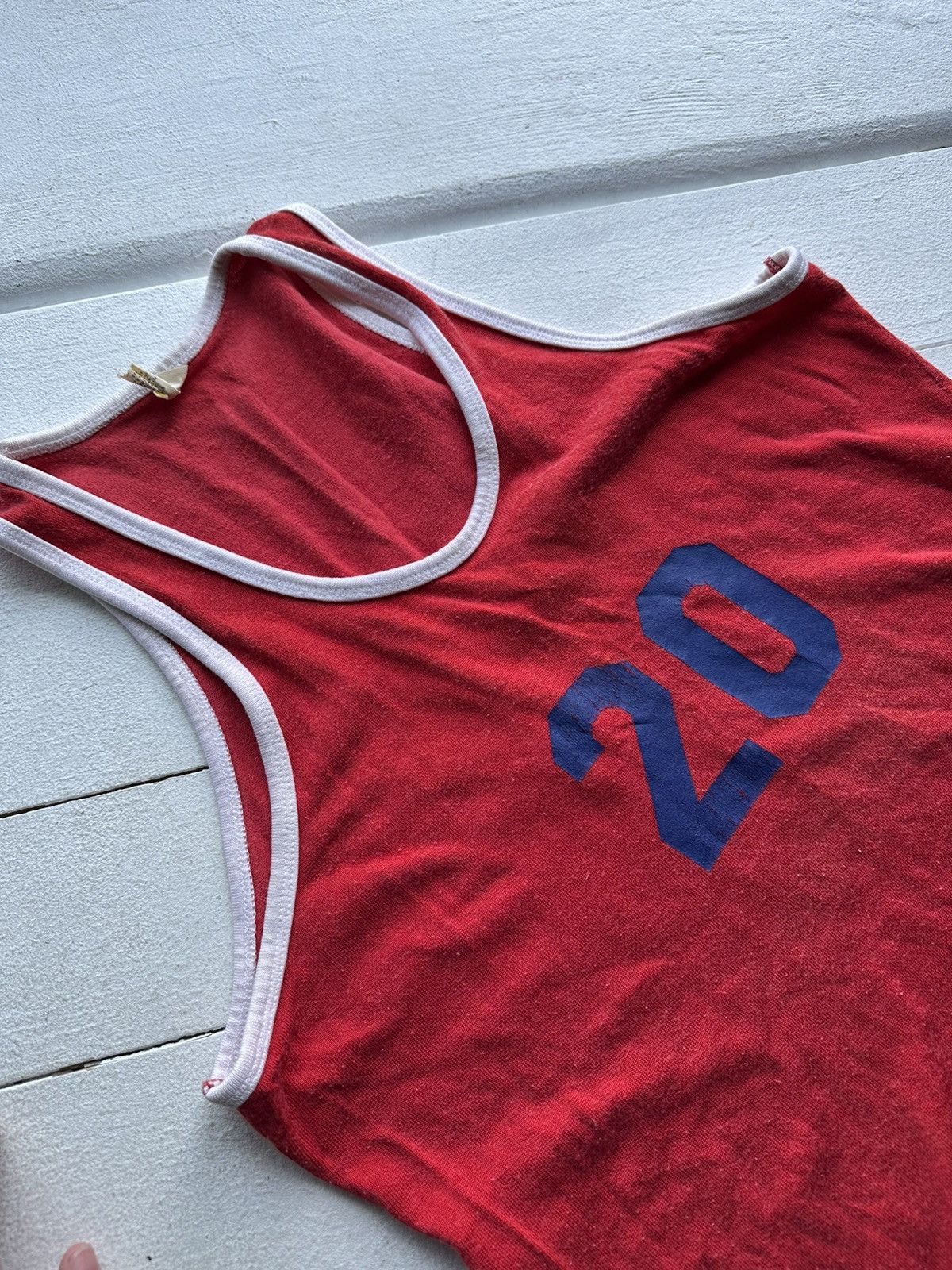 Russell Athletic 70s🚨 RUSSEL Y2K BIG LOGO MADE IN USA vintage tank top Size US XL / EU 56 / 4 - 5 Thumbnail