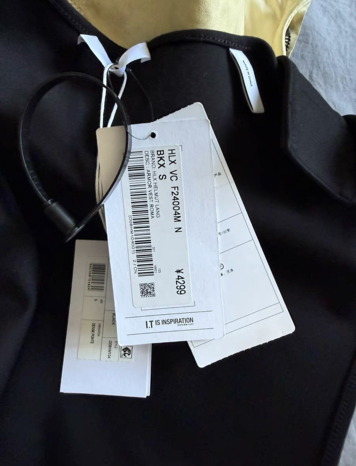 Helmut Lang Helmut Lang Men's Dark Avant-Garde Vest Size US S / EU 44-46 / 1 - 2 Thumbnail