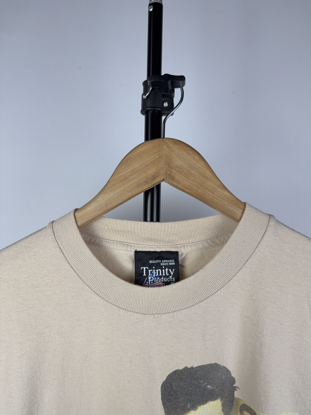 Band Tees × Vintage Vintage RARE LOVE ME TENDER 1990s Elvis Presley t-shirt Size US L / EU 52-54 / 3 - 4 Thumbnail