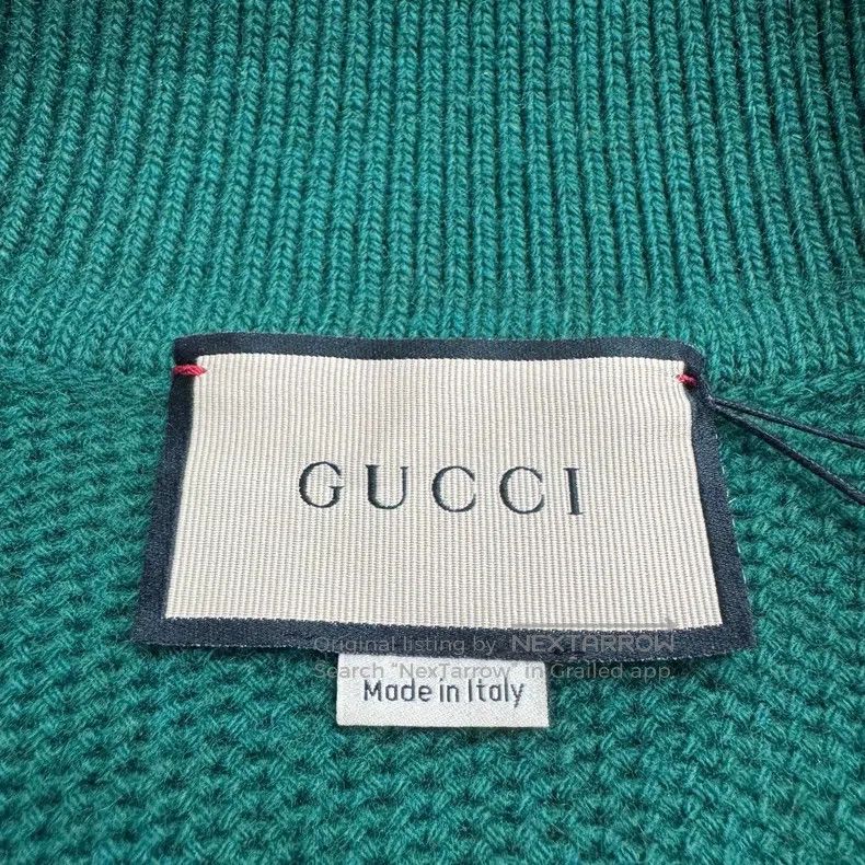 Gucci Gucci Contrast colour stitching wool knitted short sleeves Size US S / EU 44-46 / 1 - 2 Thumbnail