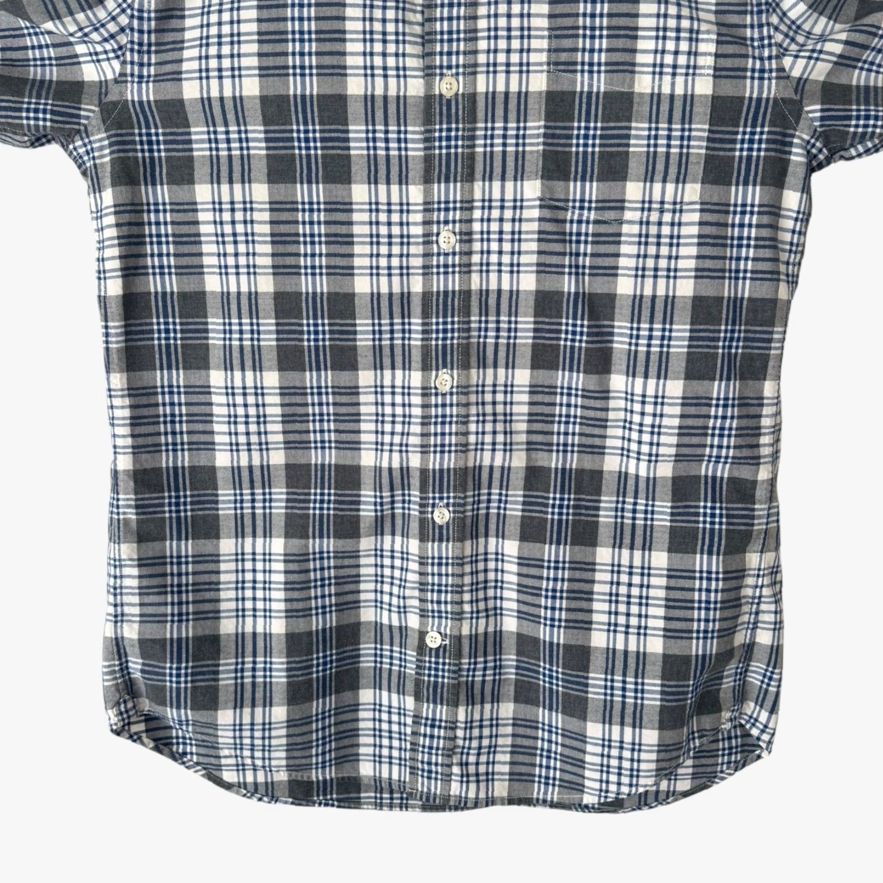 Vince Vince Button-Up Long-Sleeve Plaid Flannel Shirt Gray & Blue Men's M Size Cotton Size US M / EU 48-50 / 2 - 6 Thumbnail