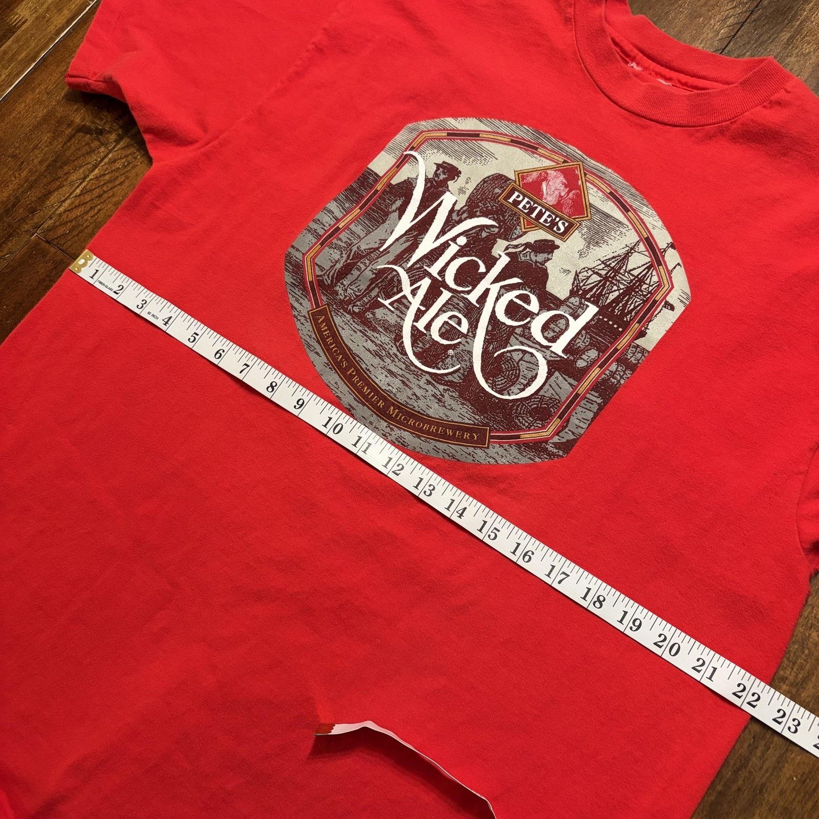 Vintage Vtg Pete's Wicked Ale Shirt Mens XL Beer Graphic T-Shirt Size US XL / EU 56 / 4 - 6 Thumbnail