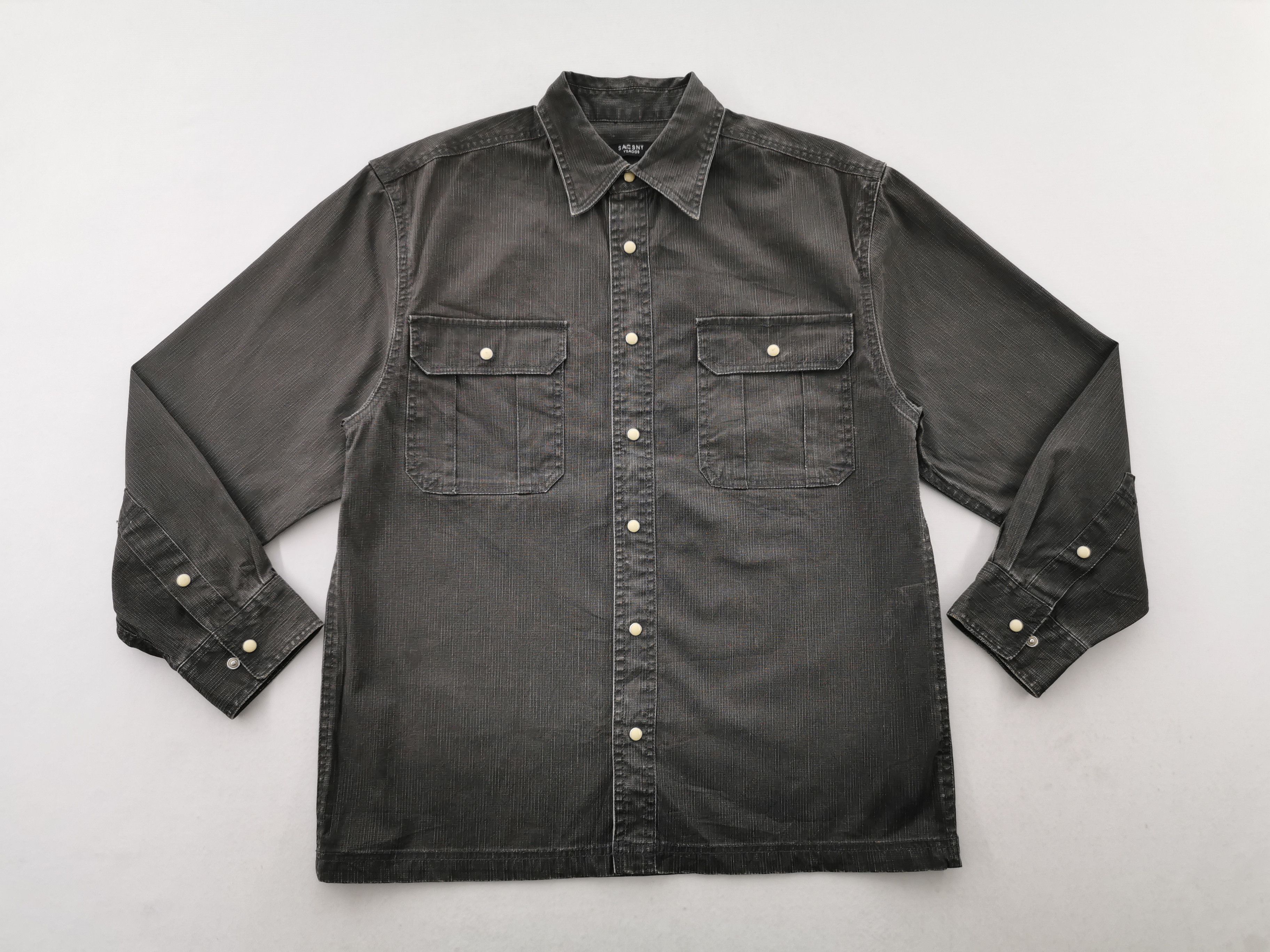 Yohji Yamamoto Vintage Sacsny Y'saccs by Yohji Yamamoto Button Down Shirt Size US M / EU 48-50 / 2 - 3 Thumbnail