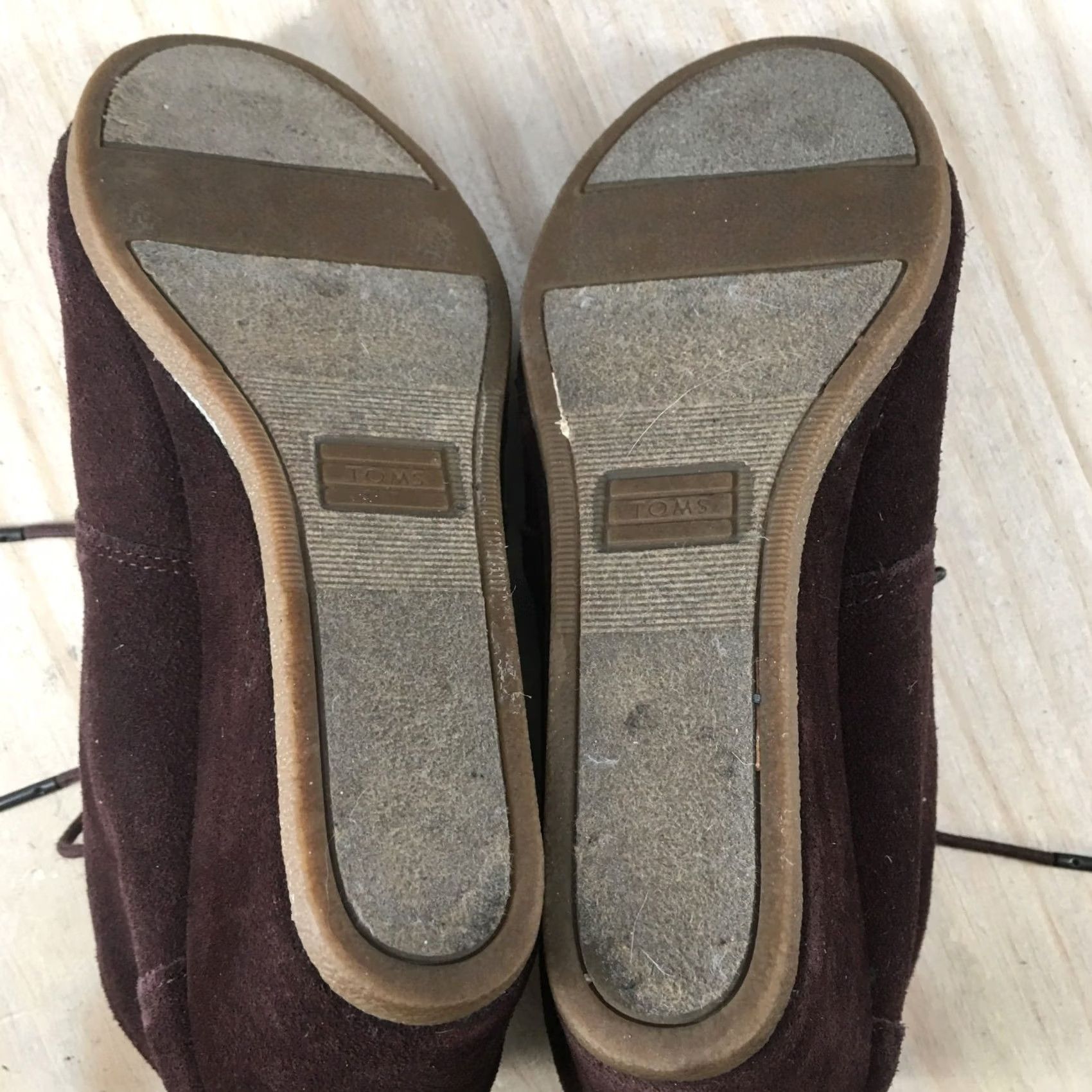 Toms Toms Boots Womens 9 Wedge Ankle Booties Brown Leather Lace Up Casual Round Toe Shoes Mens? Size US 9 / IT 39 - 7 Thumbnail