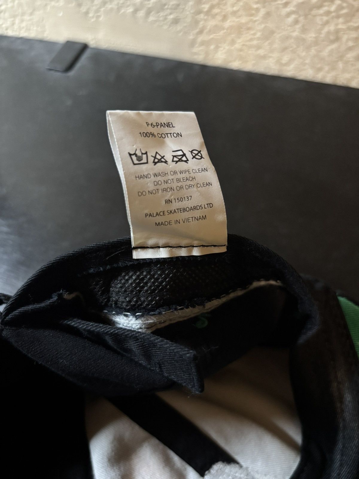 Palace Palace 6-Panel Black Hat fw22 Size ONE SIZE - 7 Thumbnail