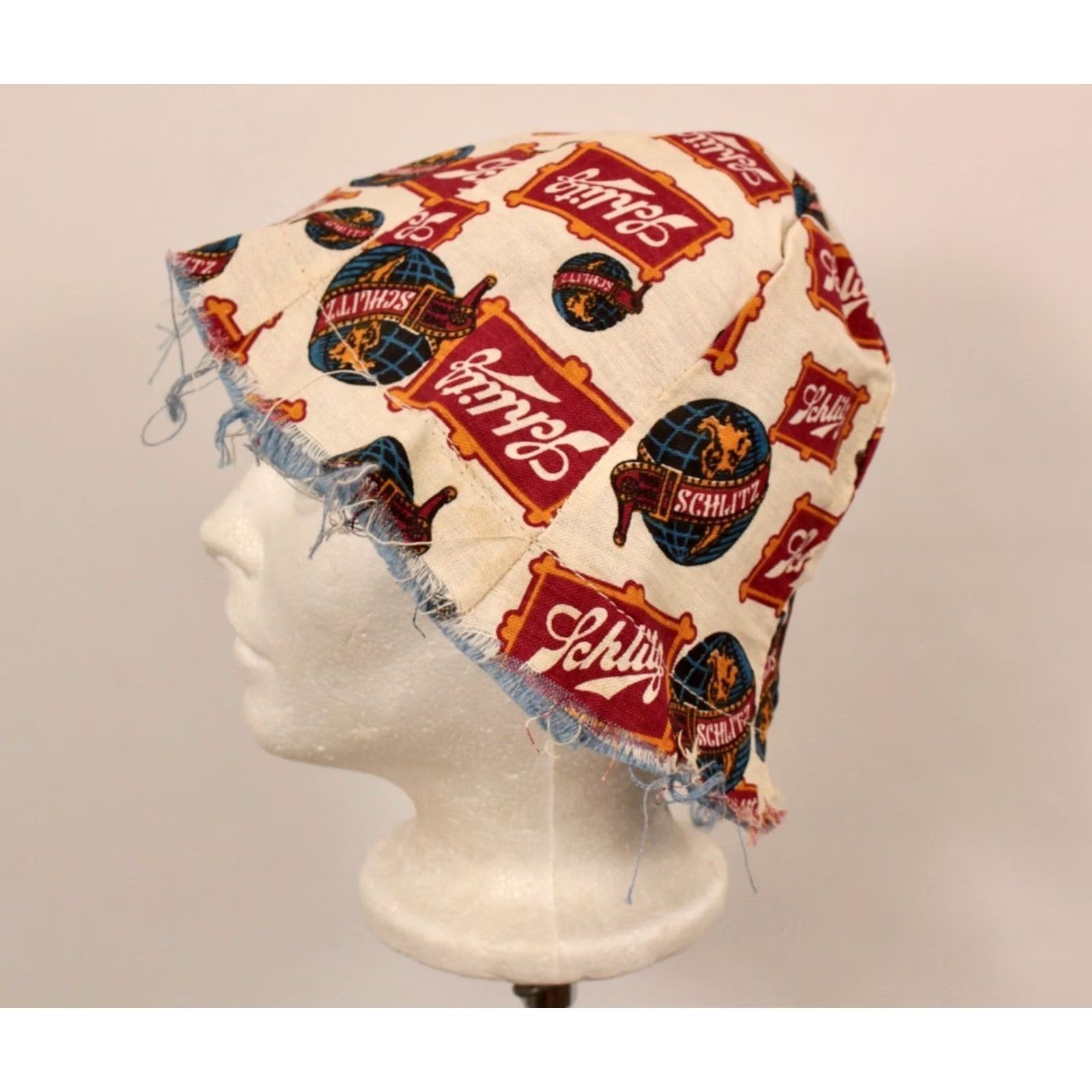 Vintage VINTAGE Schlitz Advertisement Bucket Hat 60s Beer 1960s Men's Hat Size ONE SIZE - 3 Thumbnail