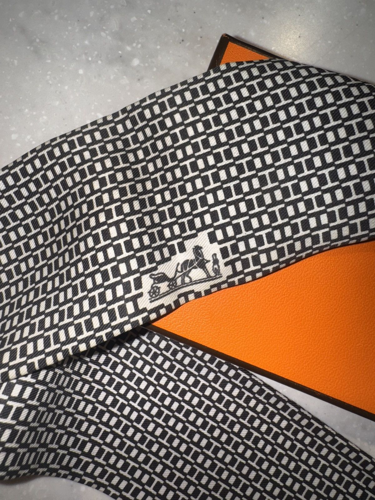 Hermes Hermès Tie-Scarf LA CRAVATE-FOULARD H-Print Size ONE SIZE - 4 Thumbnail