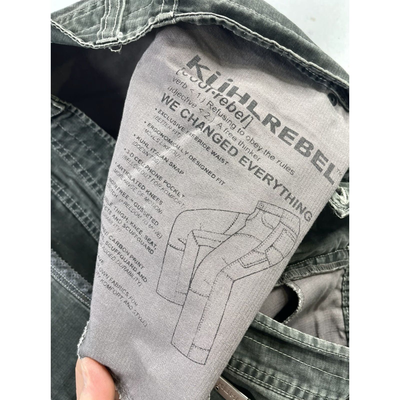 Vintage Kuhl Rebel Pants Mens 38x32 Gray Chino Straight Leg Crag Series Hiking Outdoor Size US 38 / EU 54 - 6 Thumbnail