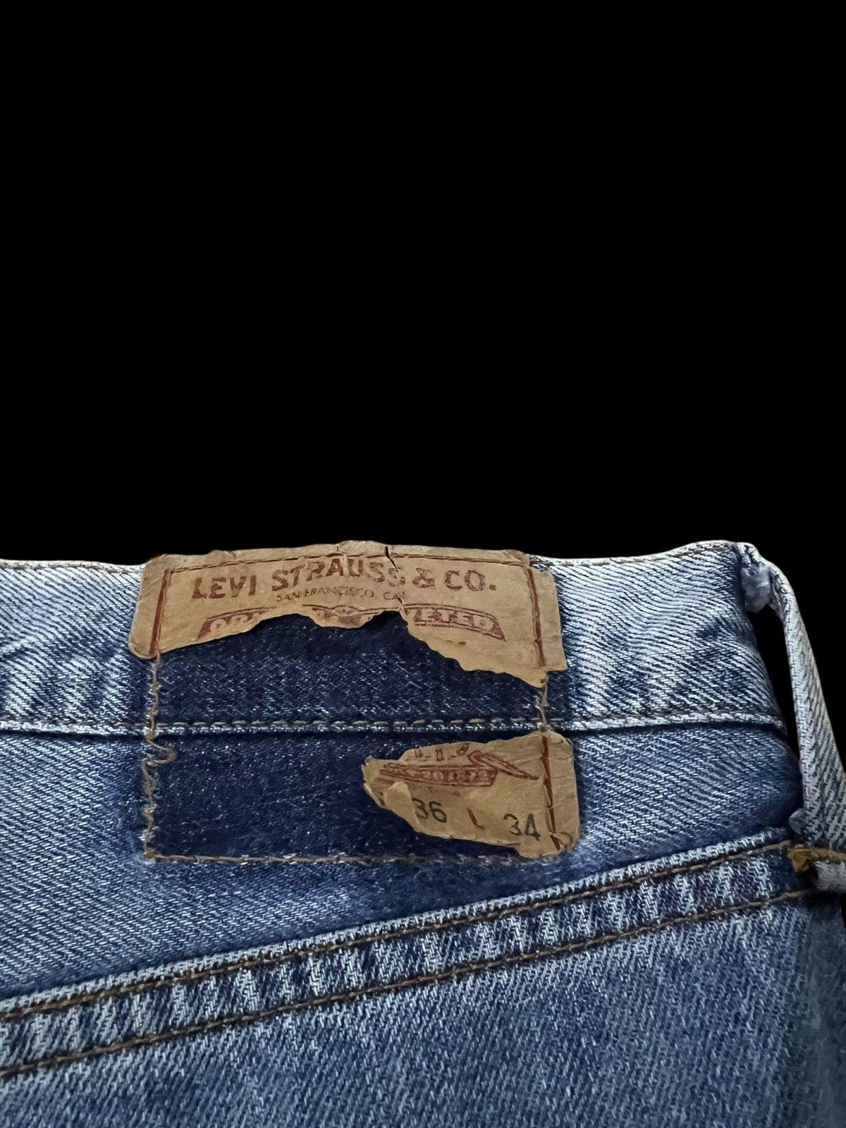 Levi's Vintage y2k Levis 508 Washed Jean Very Rare Size US 34 / EU 50 - 15 Thumbnail