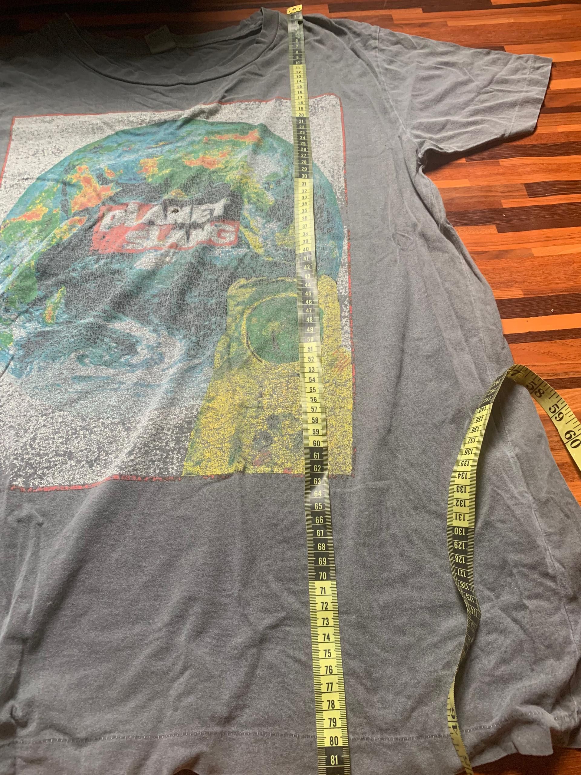 Vintage RNA Inc. Punk Seditionaries Brand single stich PLANET SLANG Size US XL / EU 56 / 4 - 5 Thumbnail
