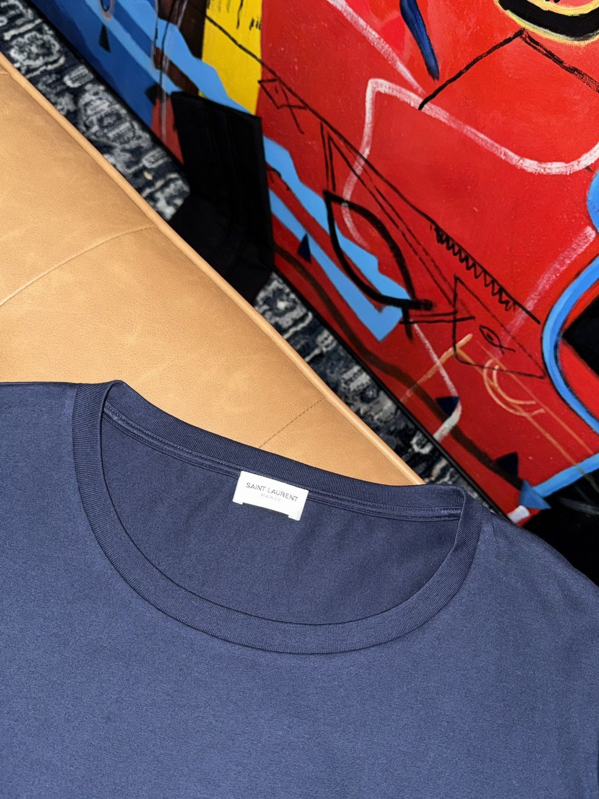 Saint Laurent Paris Saint laurent logo t shirt Size US XL / EU 56 / 4 - 2 Thumbnail