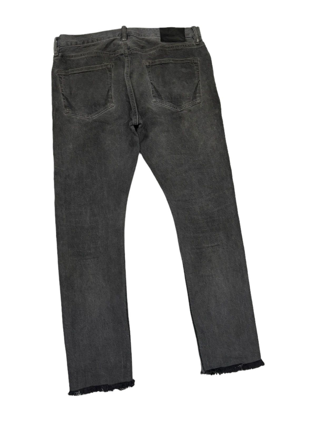 Allsaints 🔥ALLSAINTS WAXED BLACK DISTRESSED DENIM JEANS Size US 32 / EU 48 - 4 Thumbnail