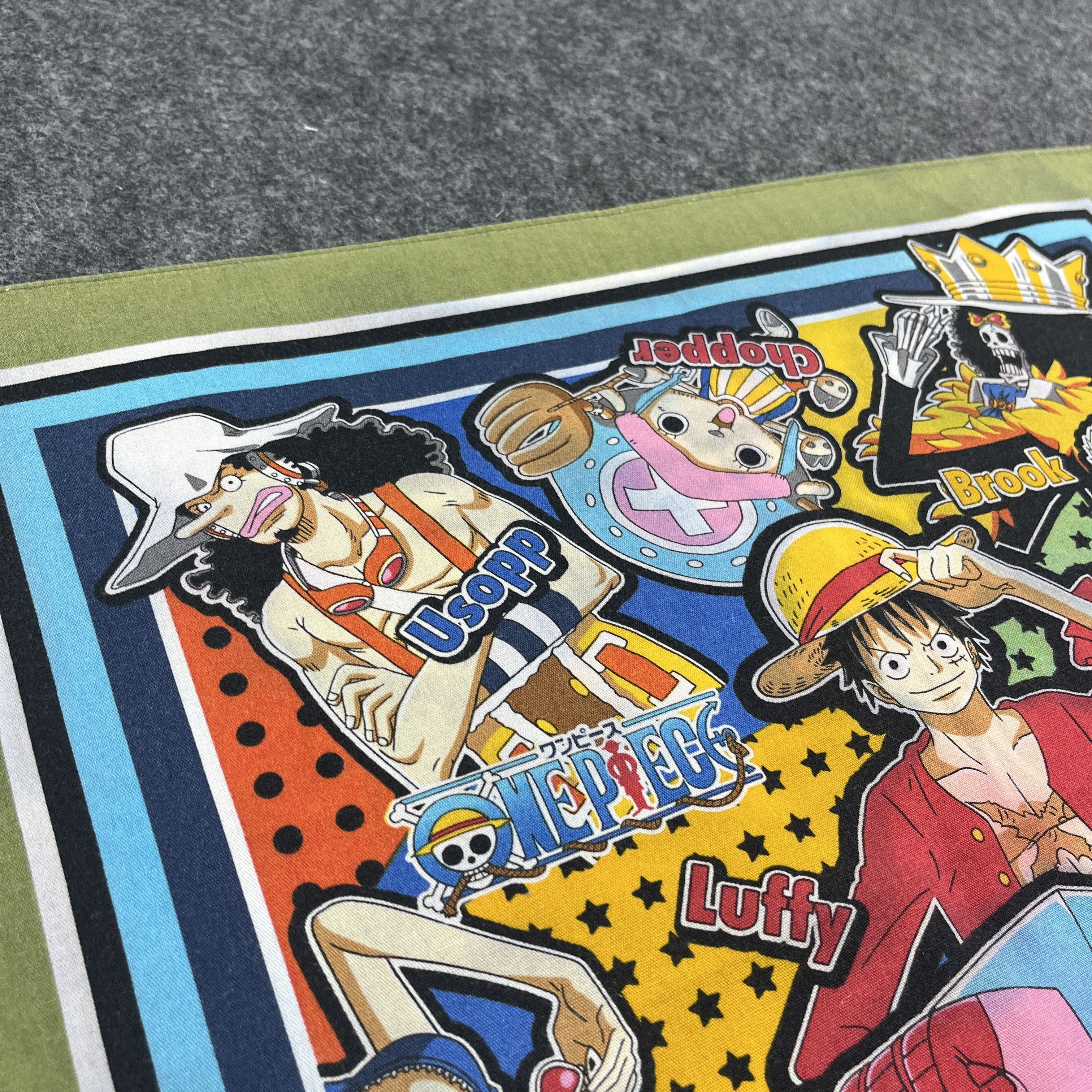 Anime × One Piece × Vintage One Piece Handkerchief / Bandana / Neckerchief B257 Size ONE SIZE - 6 Thumbnail