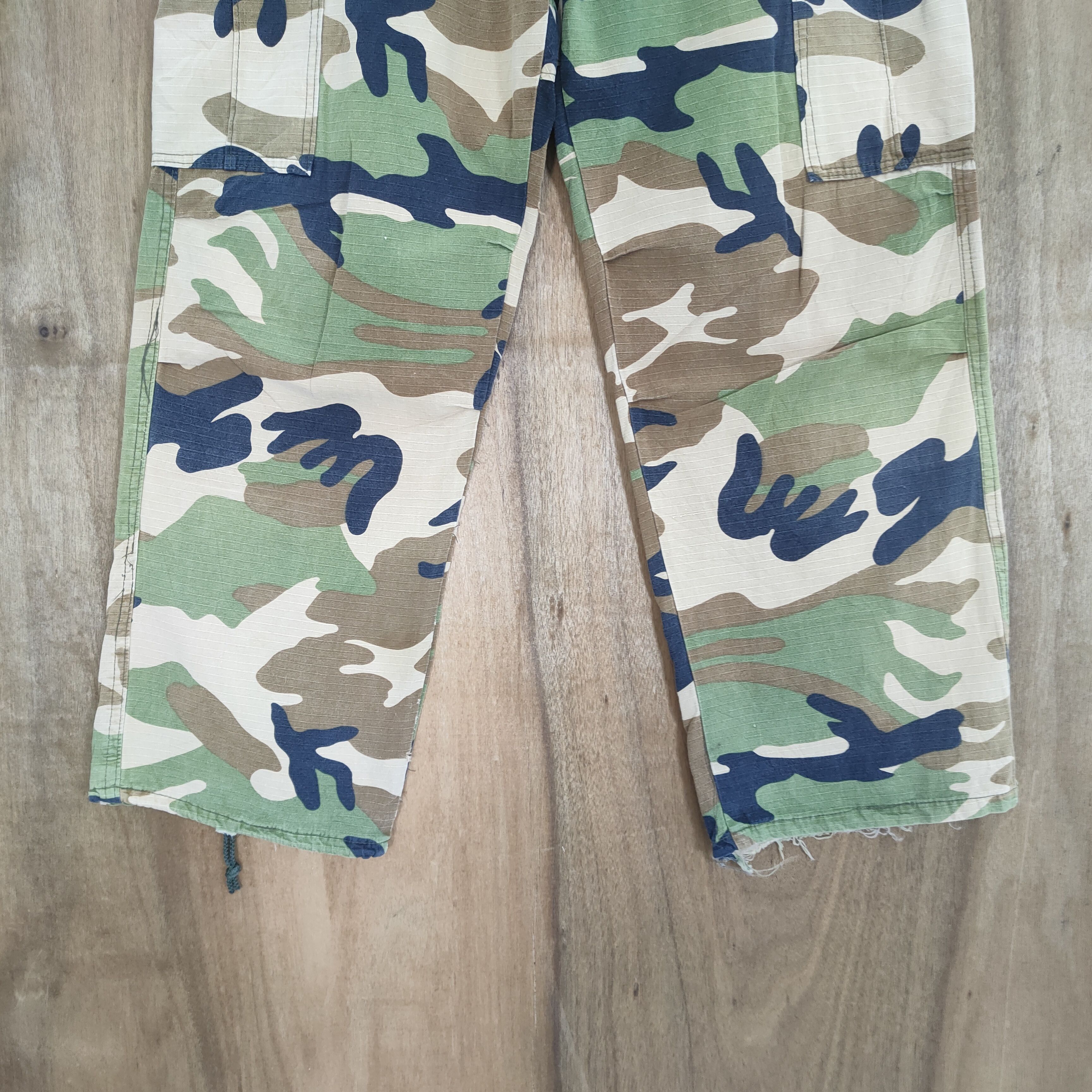 Vintage MILITARY CAMO CARGO PANTS Size US 30 / EU 46 - 3 Thumbnail
