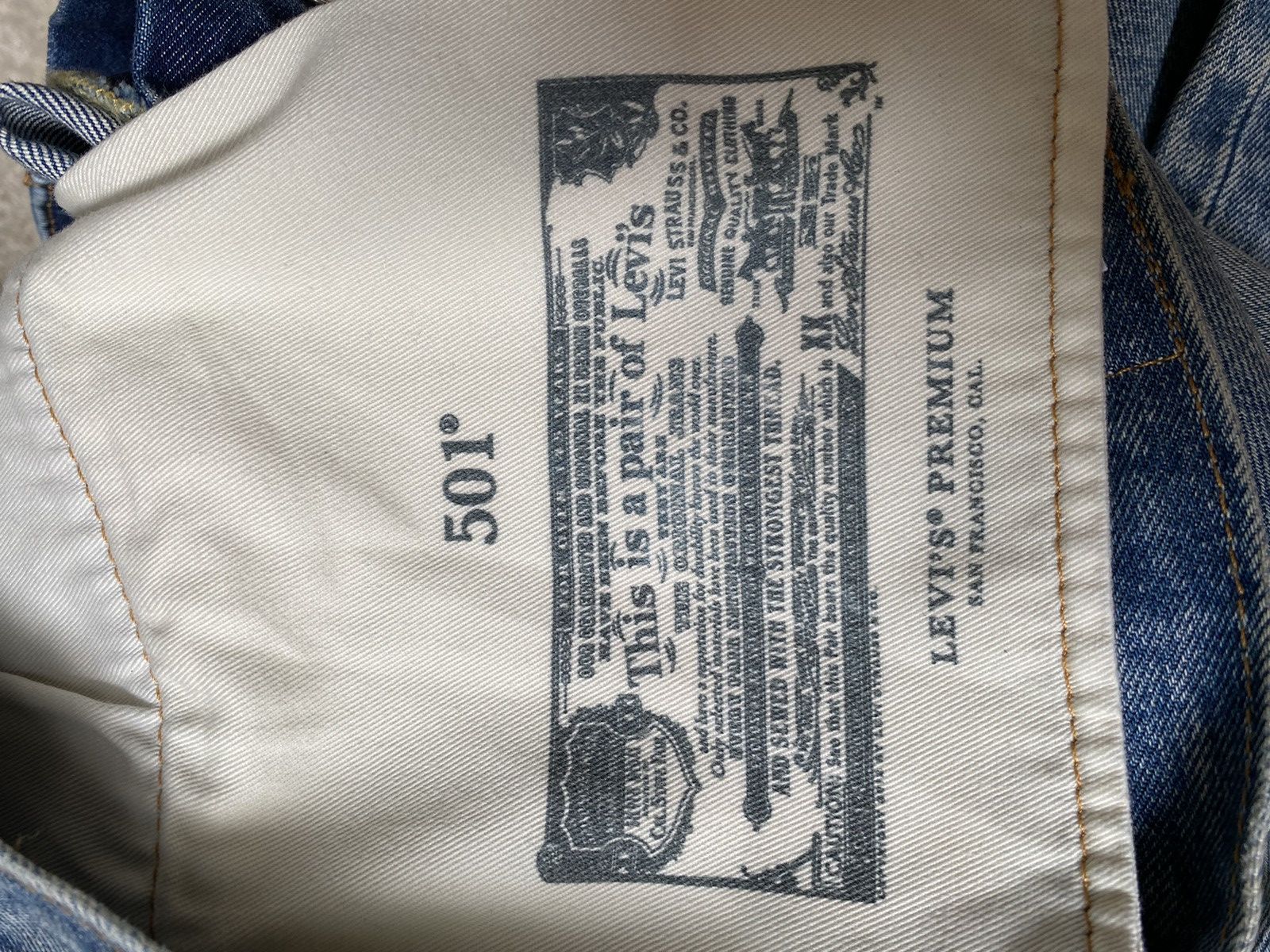 Levi's Made & Crafted 501 Dancing Mood Selvedge Jeans Size US 32 / EU 48 - 23 Thumbnail