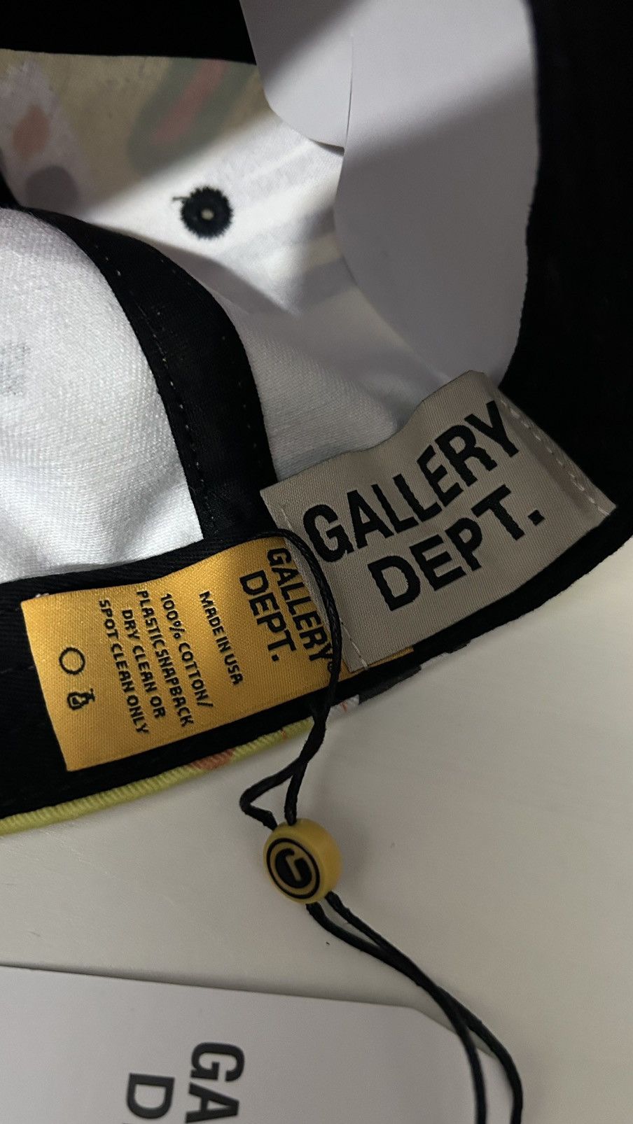 Gallery Dept. GALLERY DEPT LIMITED EDITION CAP IN Yellow One Size Size ONE SIZE - 7 Thumbnail