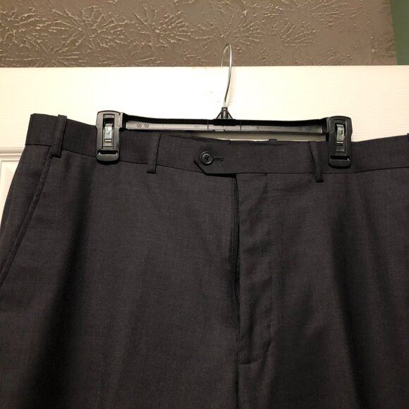 Other Adolfo men's new charcoal 100%wool dress pants size: 38/31 Size 38R - 2 Thumbnail