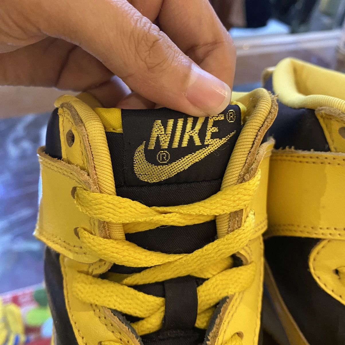 Nike ⚡️1999 NIKE DUNK HIGH LE NYC GOLDENROD MAIZE wu tang Size US 9 / EU 42 - 9 Thumbnail