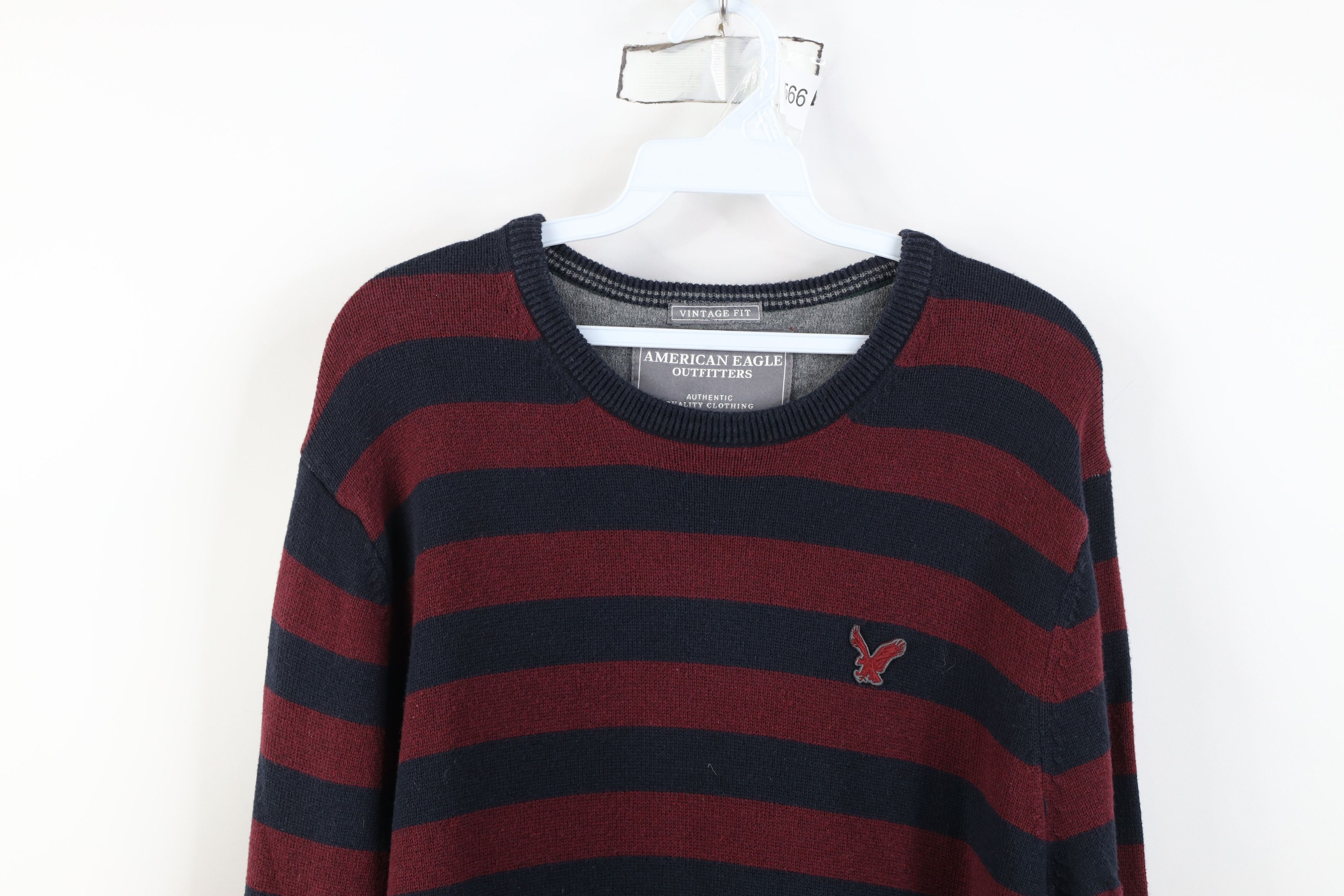 American Eagle Outfitters Vintage Y2K American Eagle Outfitters Block Knit Sweater Size US XXL / EU 58 / 5 - 2 Thumbnail