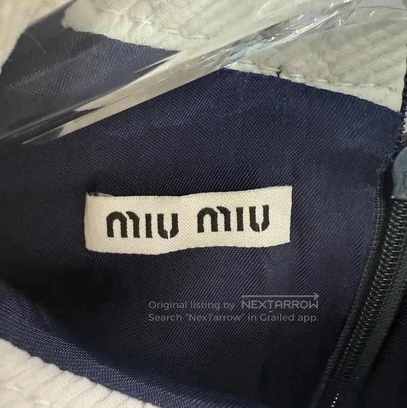 Miu Miu Miu Miu Women's Navy Polyester Jacket . Size L / US 10 / IT 46 - 4 Thumbnail