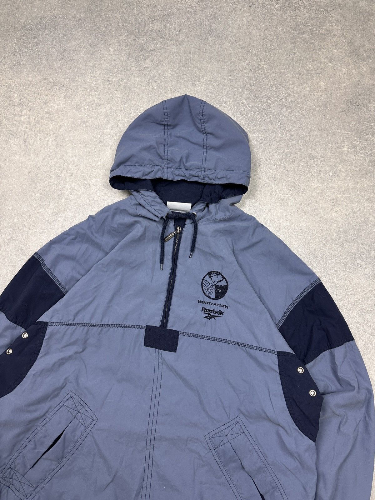 Reebok × Vintage Vintage Reebok Jacket 1/3 zip center logo Size US XL / EU 56 / 4 - 10 Thumbnail