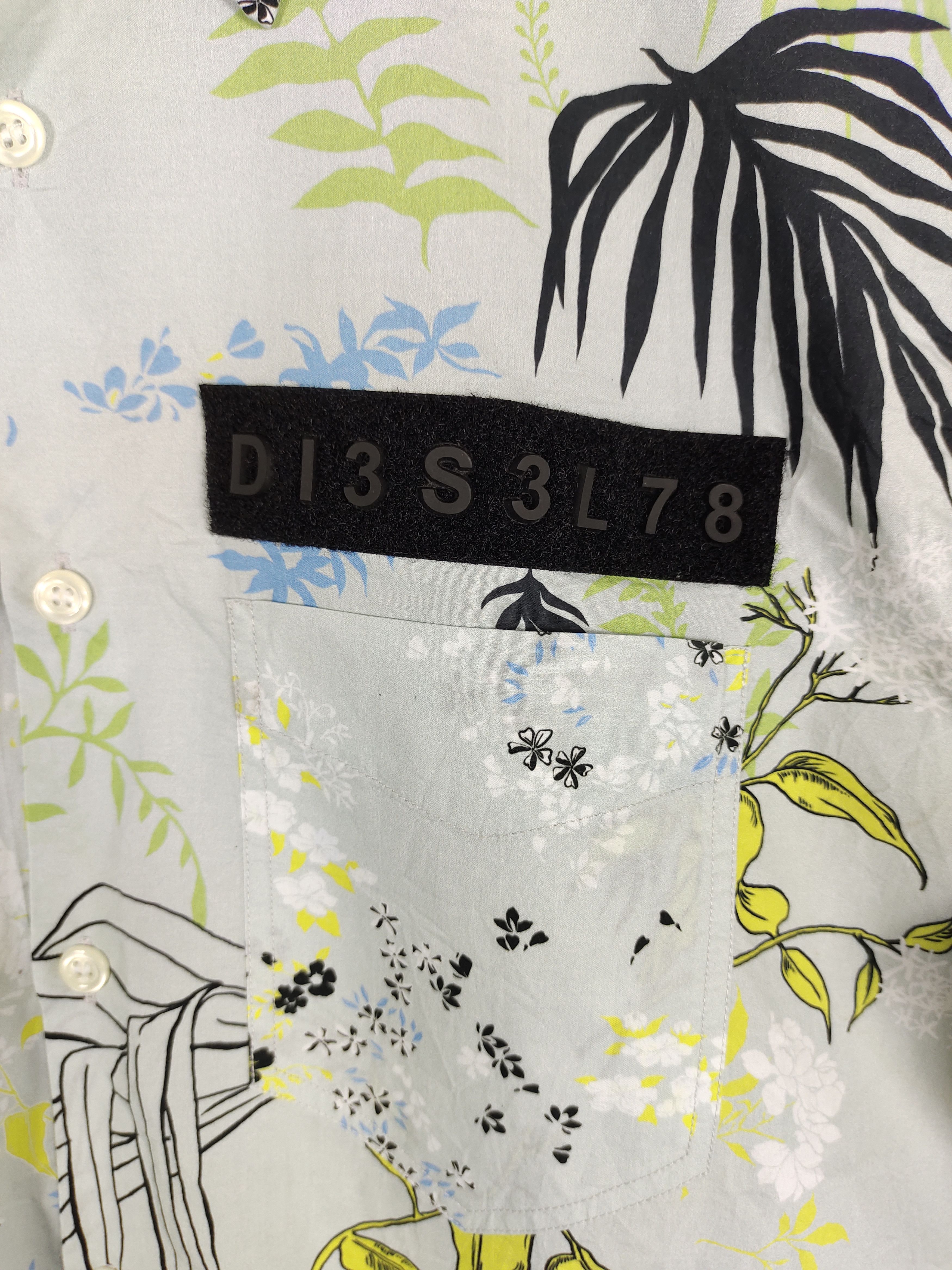 Diesel Vintage Y2k Diesel Flower Printed Oversize Shirt Size US S / EU 44-46 / 1 - 6 Thumbnail