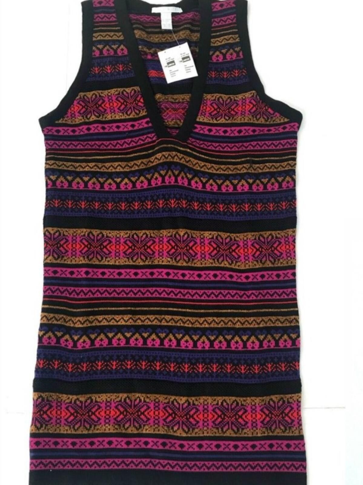 Other The Limited Wool Dress Women's Large Pink Striped Boho NWT Size L / US 10 / IT 46 - 1 Thumbnail