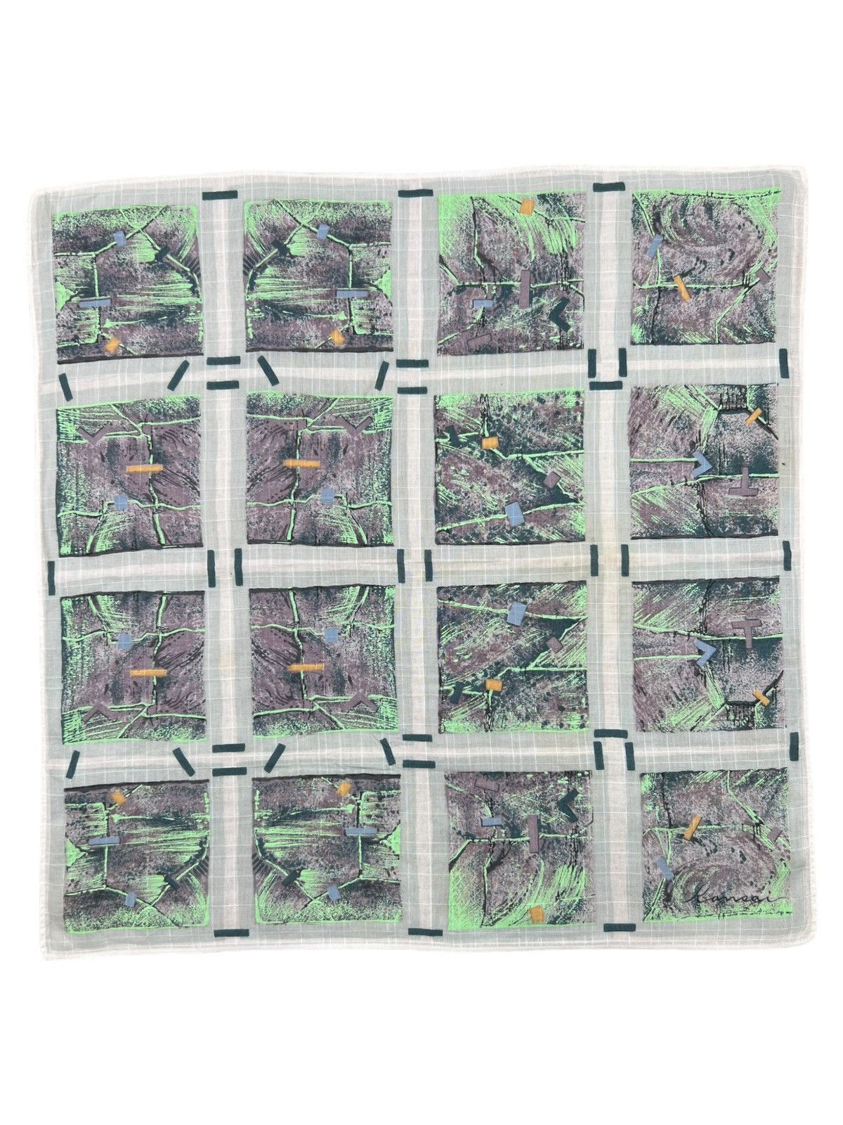 Kansai Yamamoto Kansai Handkerchief Neckerchief Bandana Pocketsquare Size ONE SIZE - 2 Thumbnail