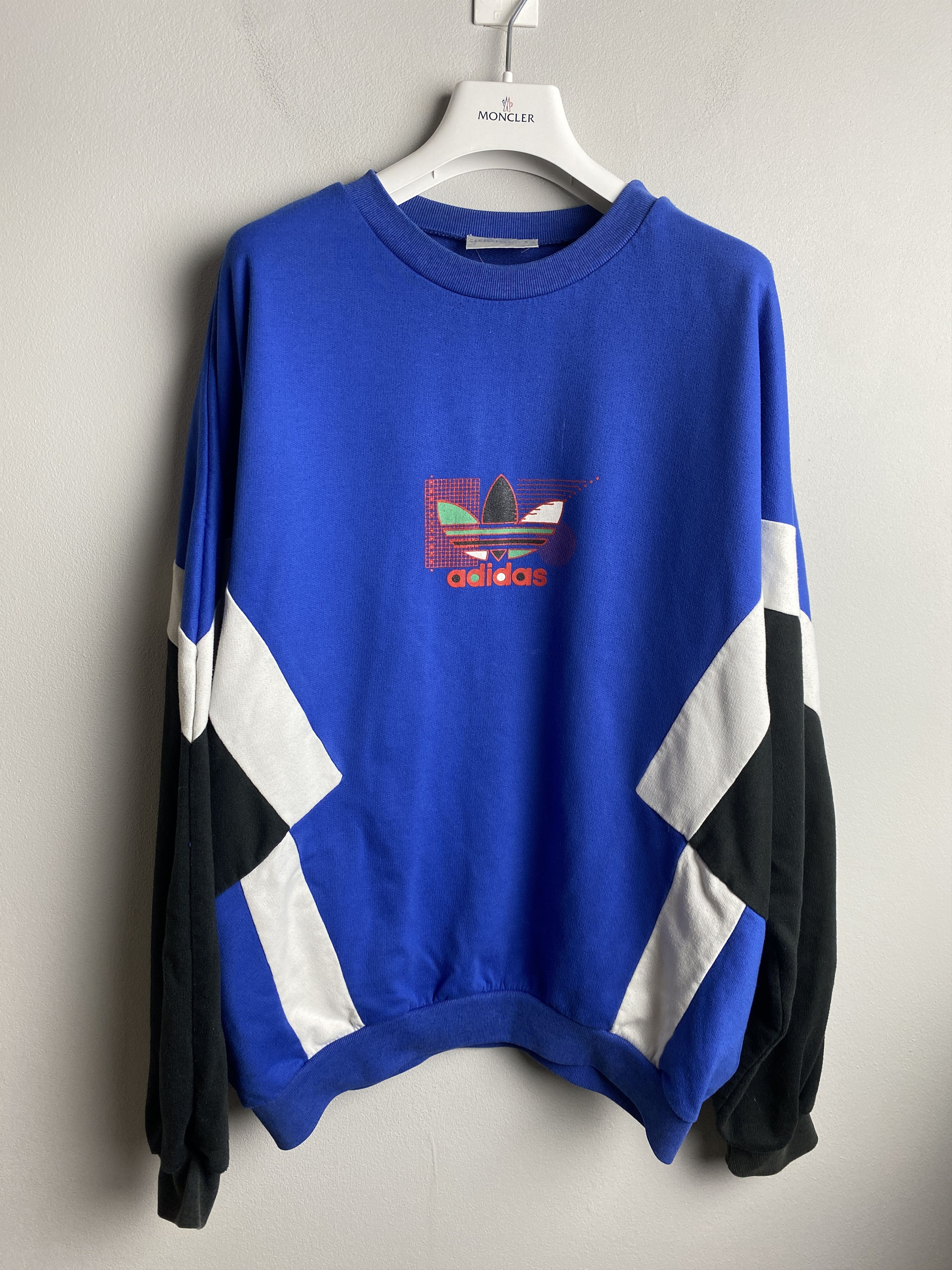 Adidas × Vintage Adidas vintage big logo sweatshirt crewneck 90s Size US L / EU 52-54 / 3 - 1 Thumbnail