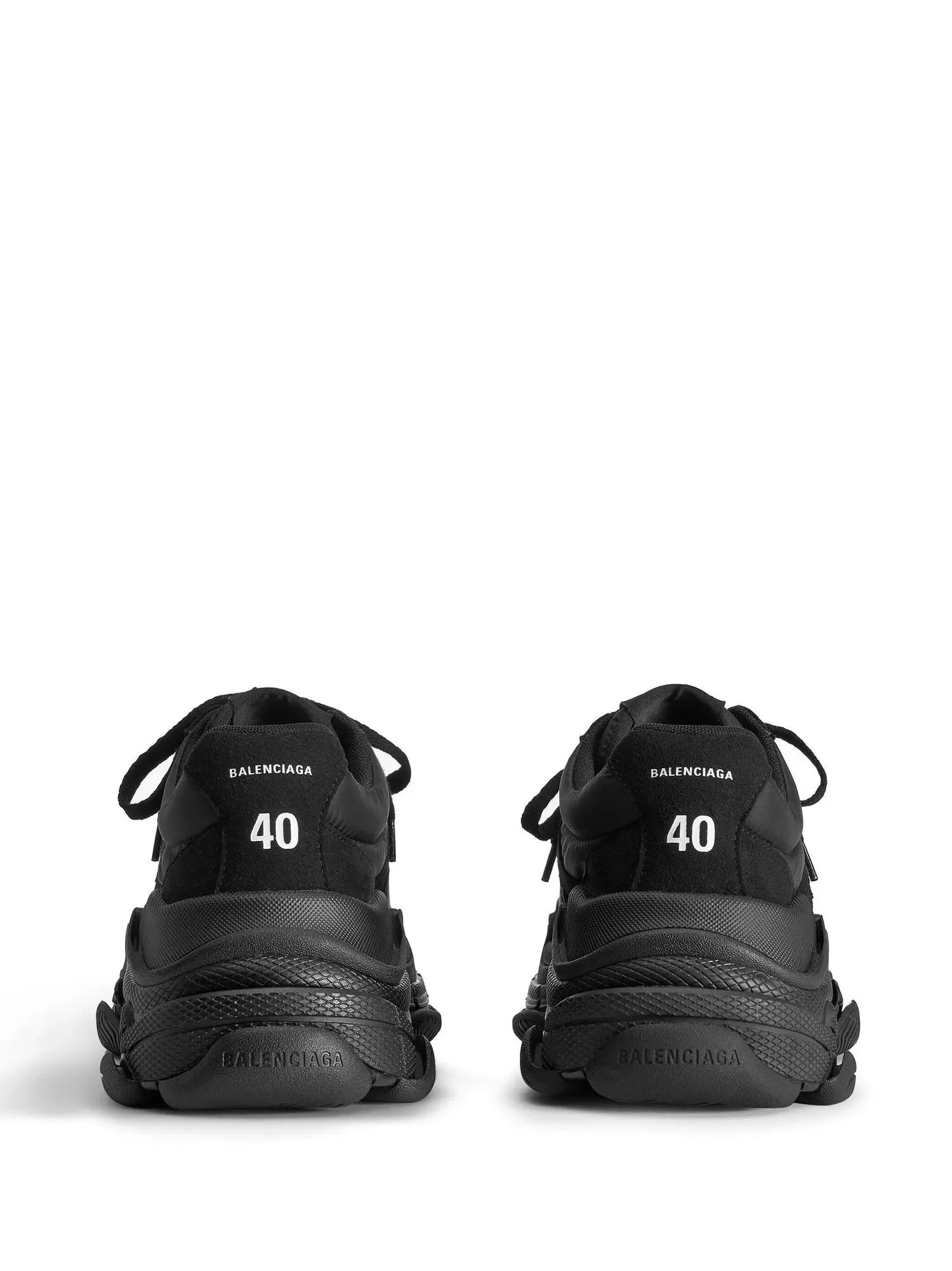 Balenciaga o1mt1gz0924 Triple S Sneaker in Black Size US 10 / EU 43 - 3 Thumbnail